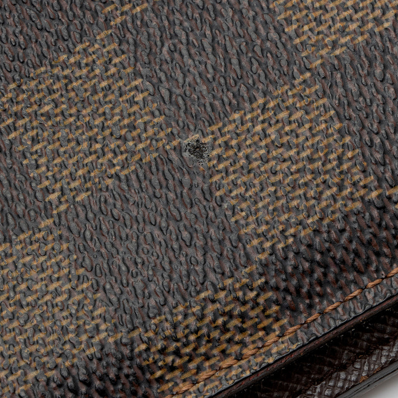 Authenticated Used Louis Vuitton Damier Graphite Brazza Wallet