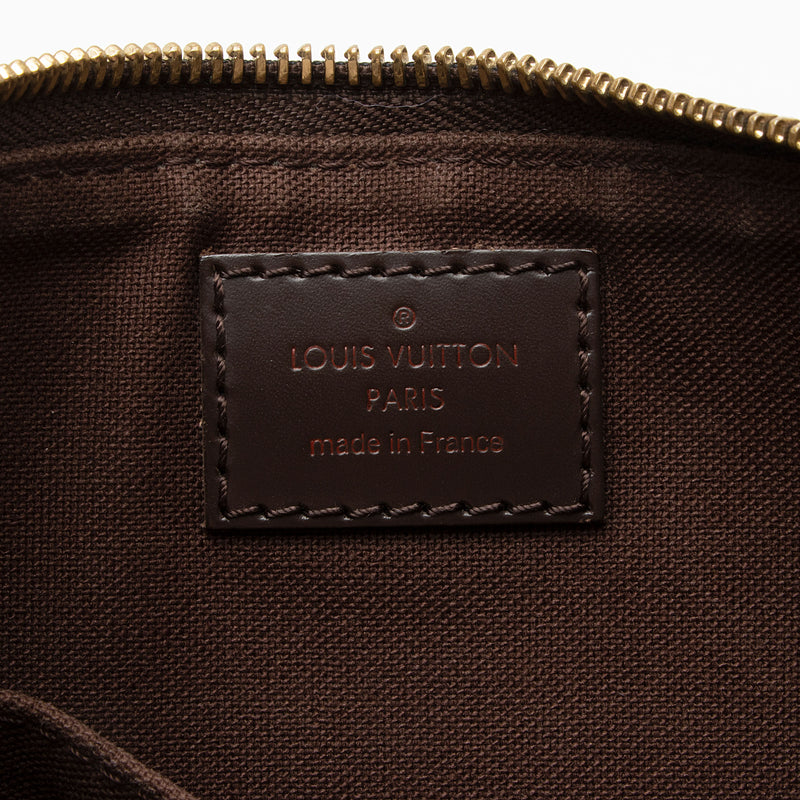 Louis Vuitton Damier Ebene Brooklyn Pochette Plate Flat Messenger (SHF-Gr10sB)
