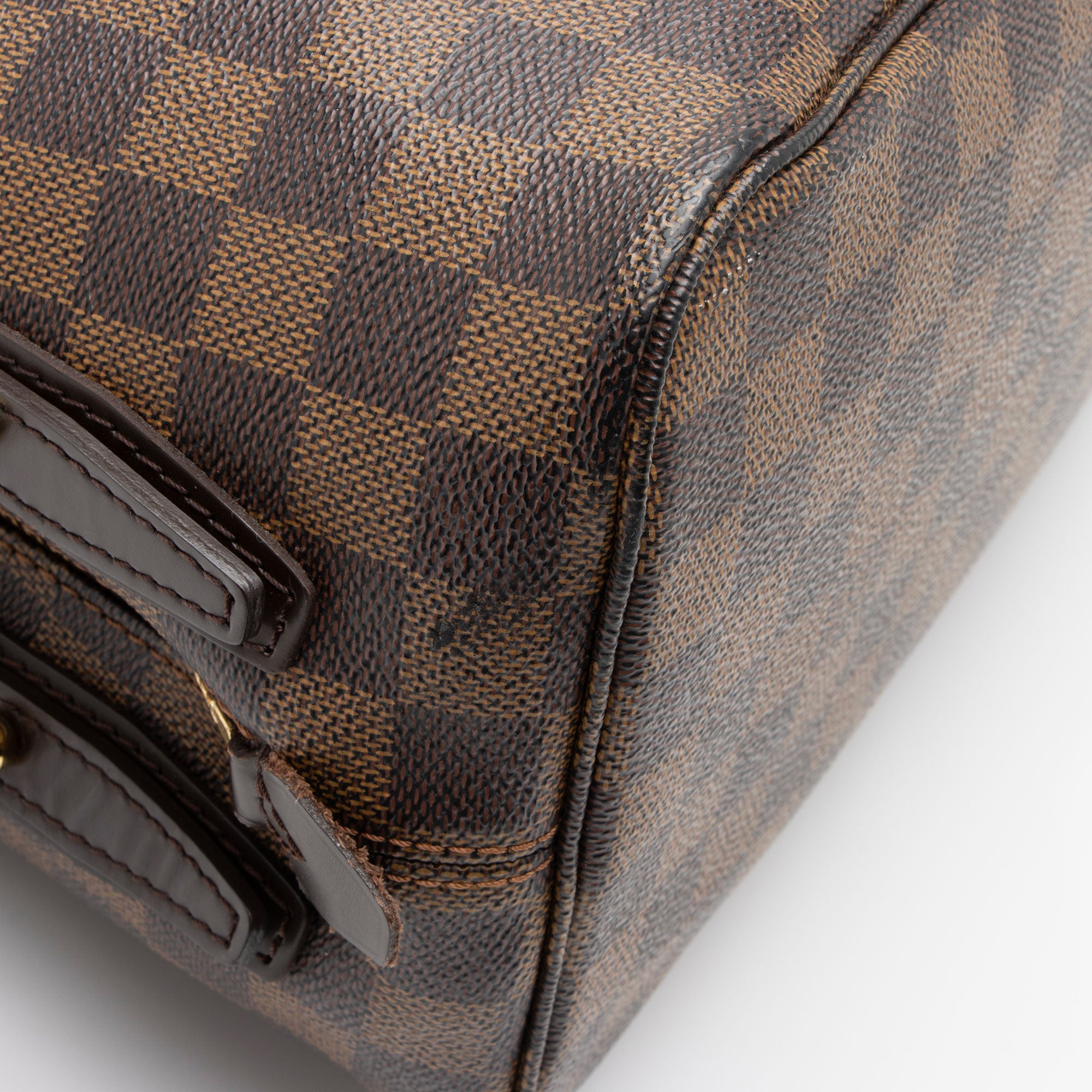 Louis Vuitton Damier Ebene Cabas Rivington Tote (SHF-7zfnCb)