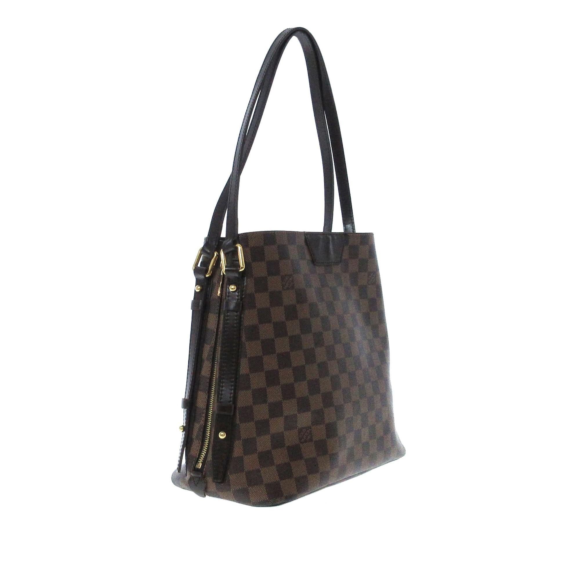 Louis Vuitton Damier Ebene Cabas Rivington (SHG-3gSwYN)