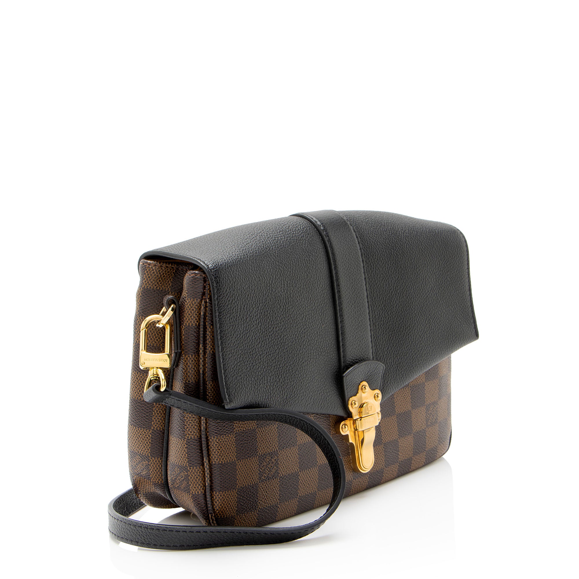 Louis Vuitton Damier Ebene Calfskin Clapton PM Shoulder Bag