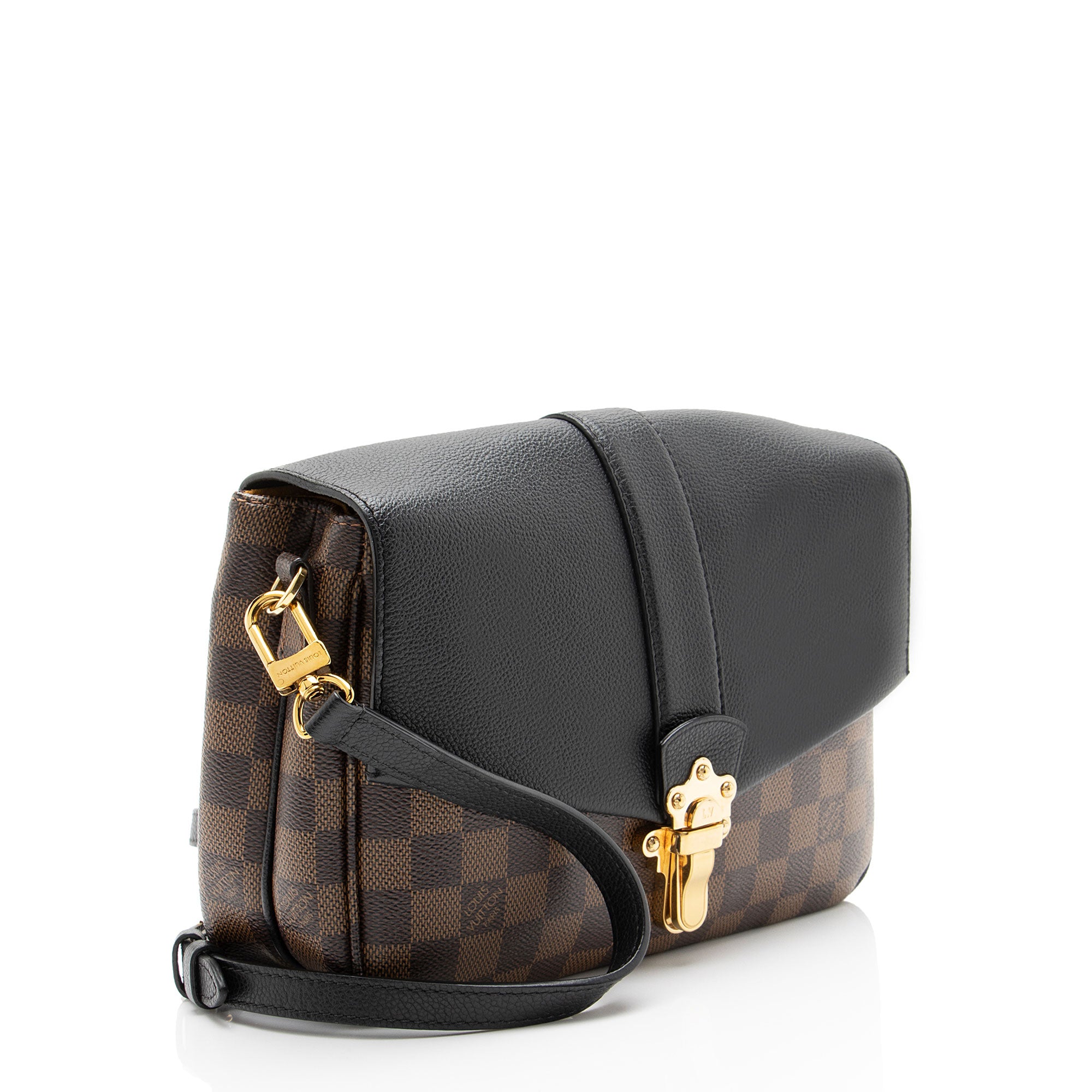 Louis Vuitton Damier Ebene Calfskin Clapton PM Shoulder Bag