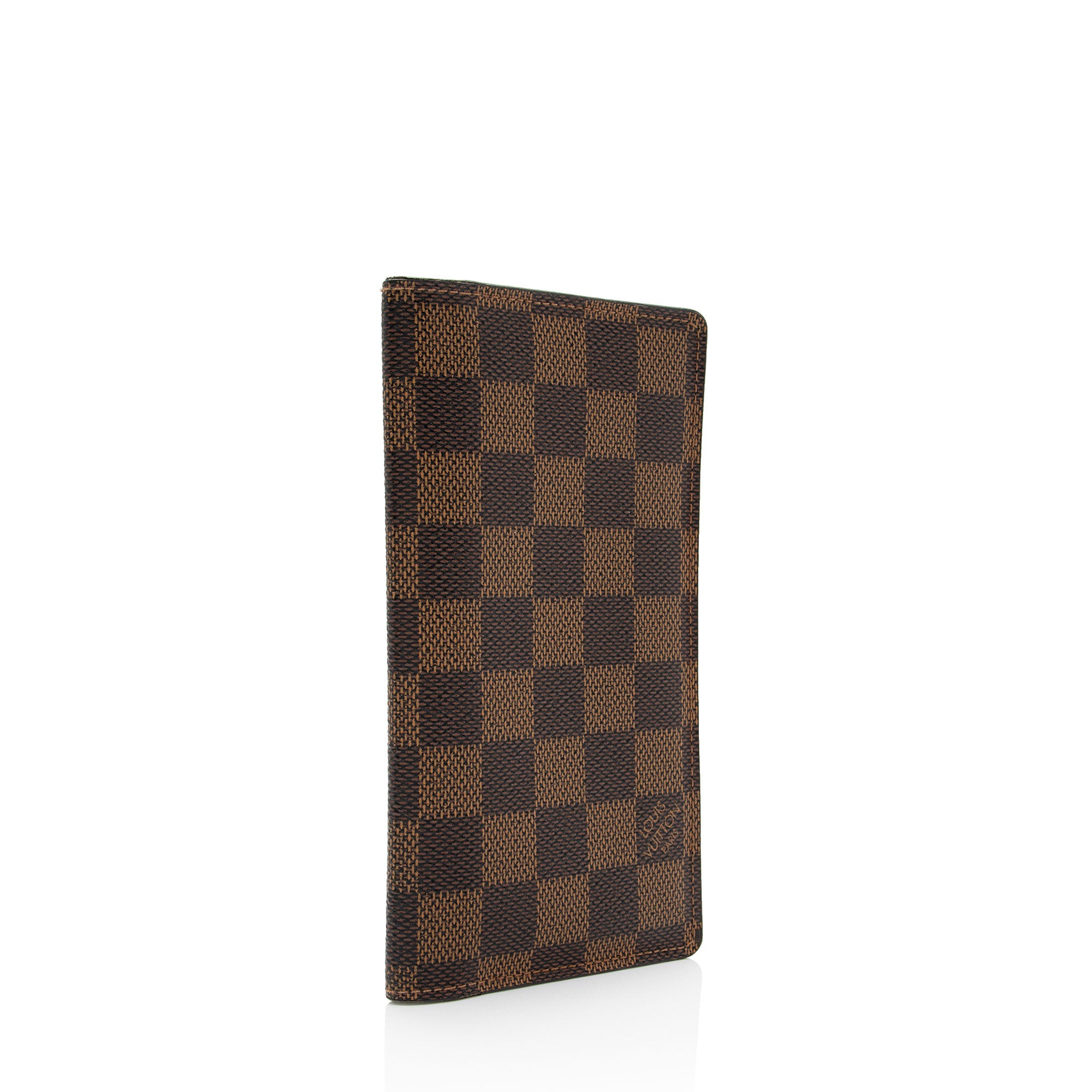 Louis Vuitton Damier Ebene Checkbook Cover (SHF-r7vjBZ)