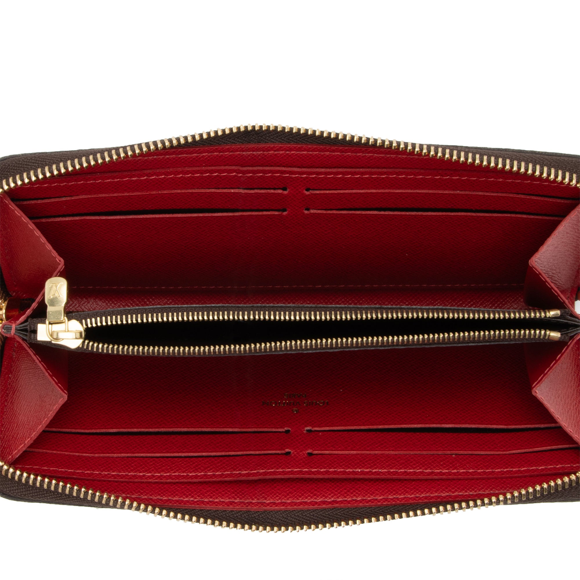 Louis Vuitton Damier Ebene Clemence Wallet (SHF-Qb1yII)