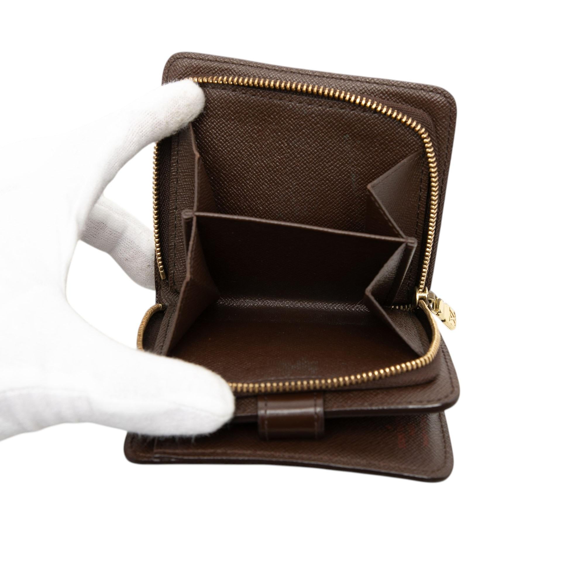 Louis Vuitton Damier Ebene Compact Zip Wallet