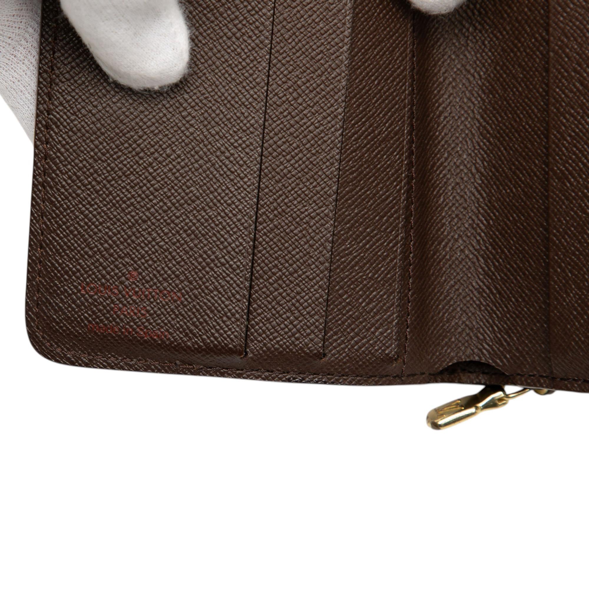 Louis Vuitton Damier Ebene Compact Zip Wallet