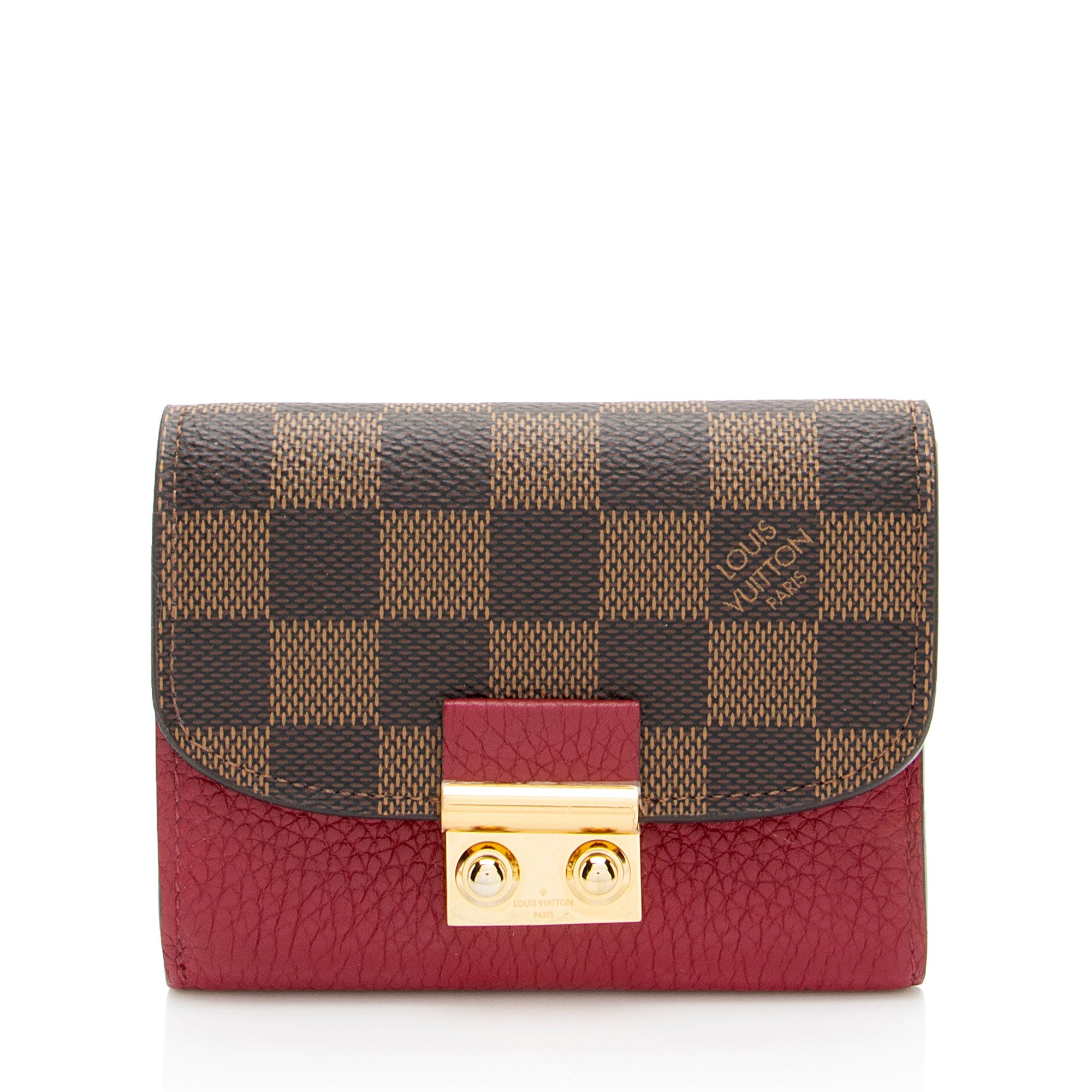 Louis Vuitton Damier Ebene Croisette Compact Wallet