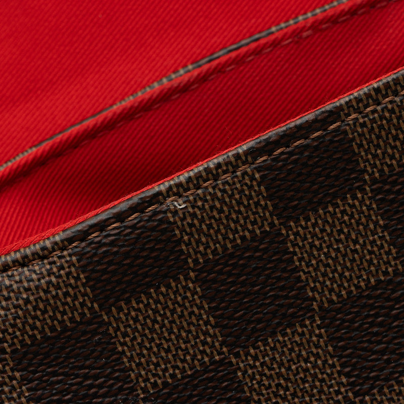 Louis Vuitton Damier Ebene Croisette Shoulder Bag (SHF-xi1Y4z)