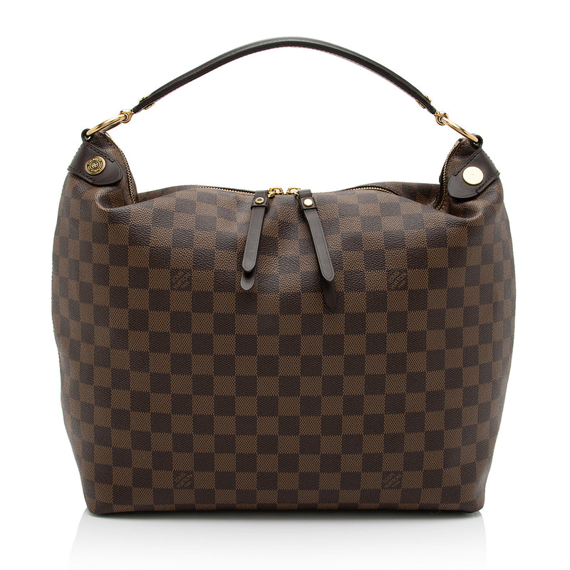 LOUIS VUITTON Duomo Hobo Damier Ebene Shoulder Bag