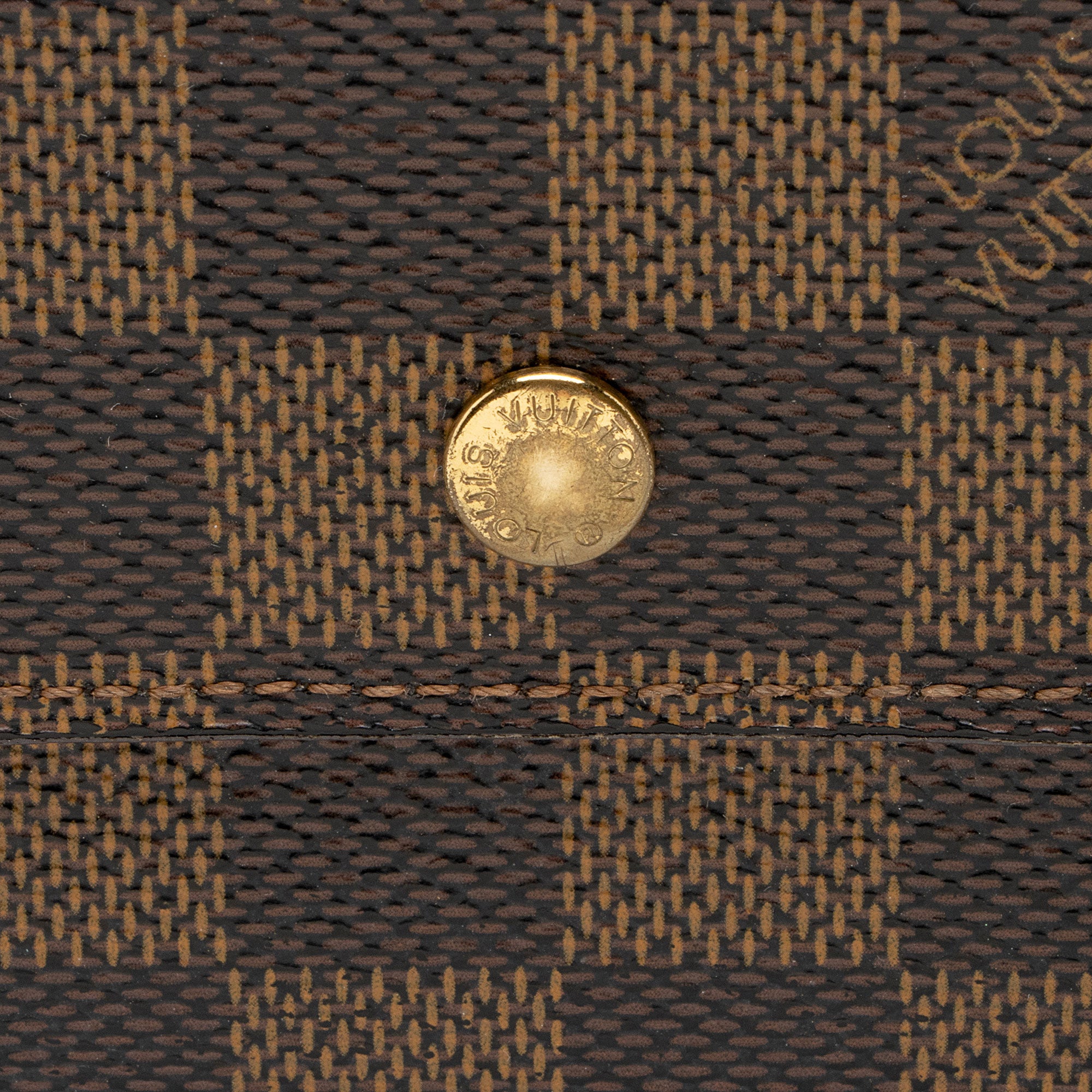 Louis Vuitton Damier Ebene Elise Wallet (SHF-BahmMe)