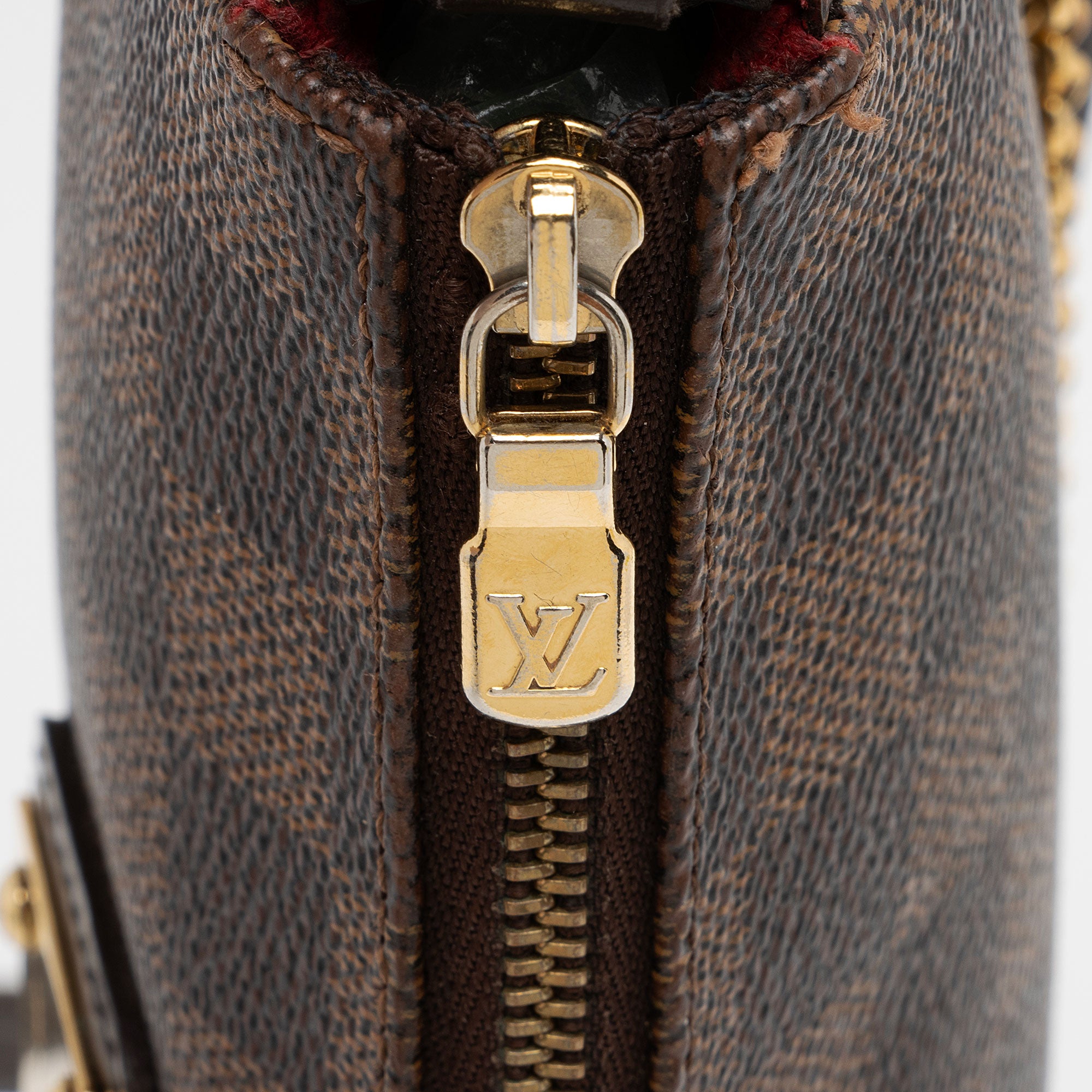 Louis Vuitton Damier Ebene Eva Clutch (SHF-4Ekszs)