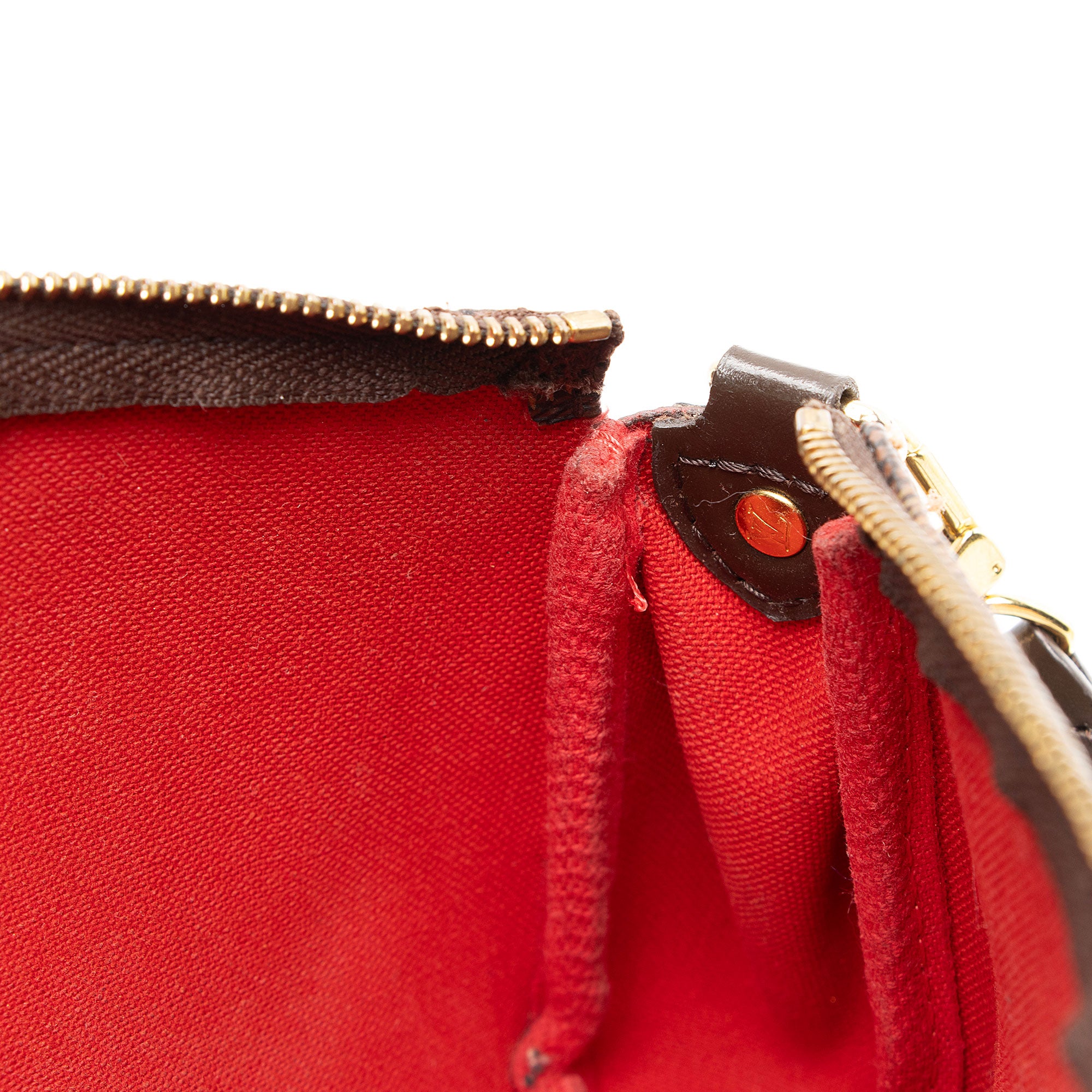 Louis Vuitton Damier Ebene Eva Clutch (SHF-4Ekszs)