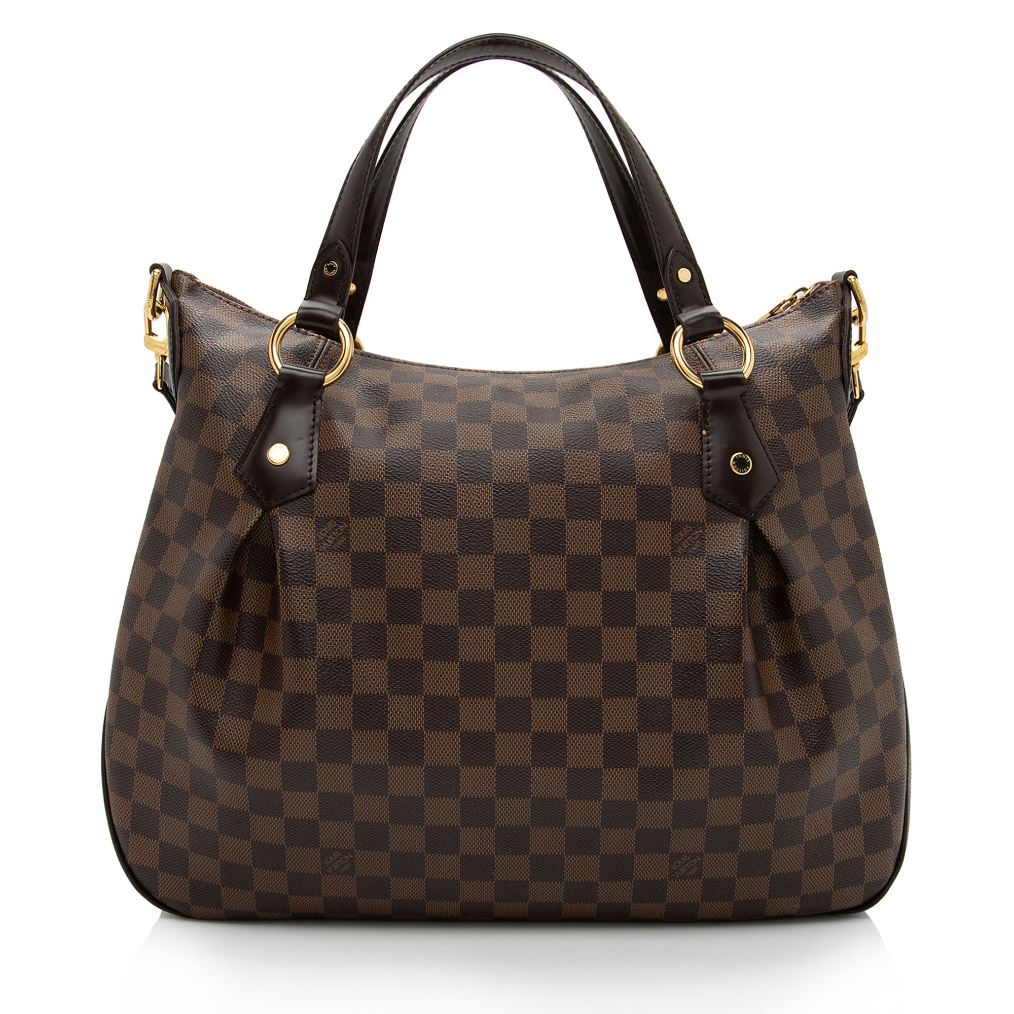 Louis Vuitton Damier Ebene Evora MM Shoulder Bag (SHF-wDevBc)