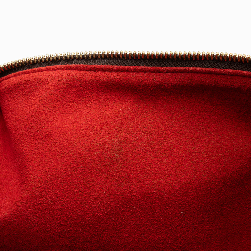 Louis Vuitton Damier Ebene Evora MM Shoulder Bag (SHF-wDevBc)