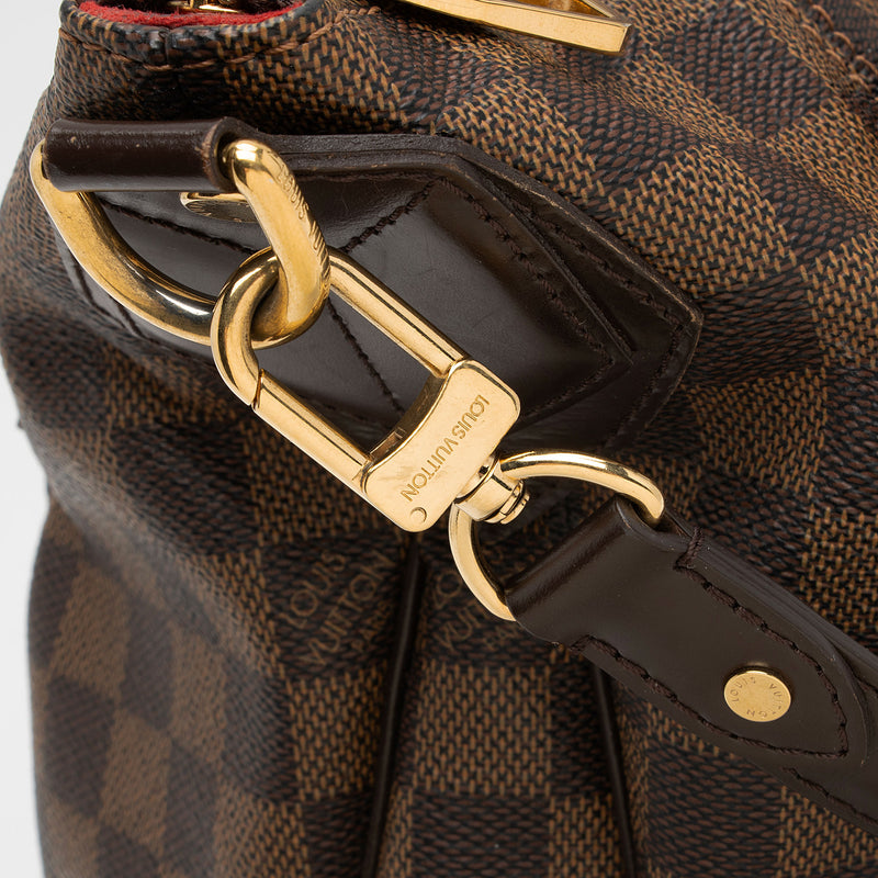 Louis Vuitton Damier Ebene Evora MM Shoulder Bag (SHF-iUlOcy)