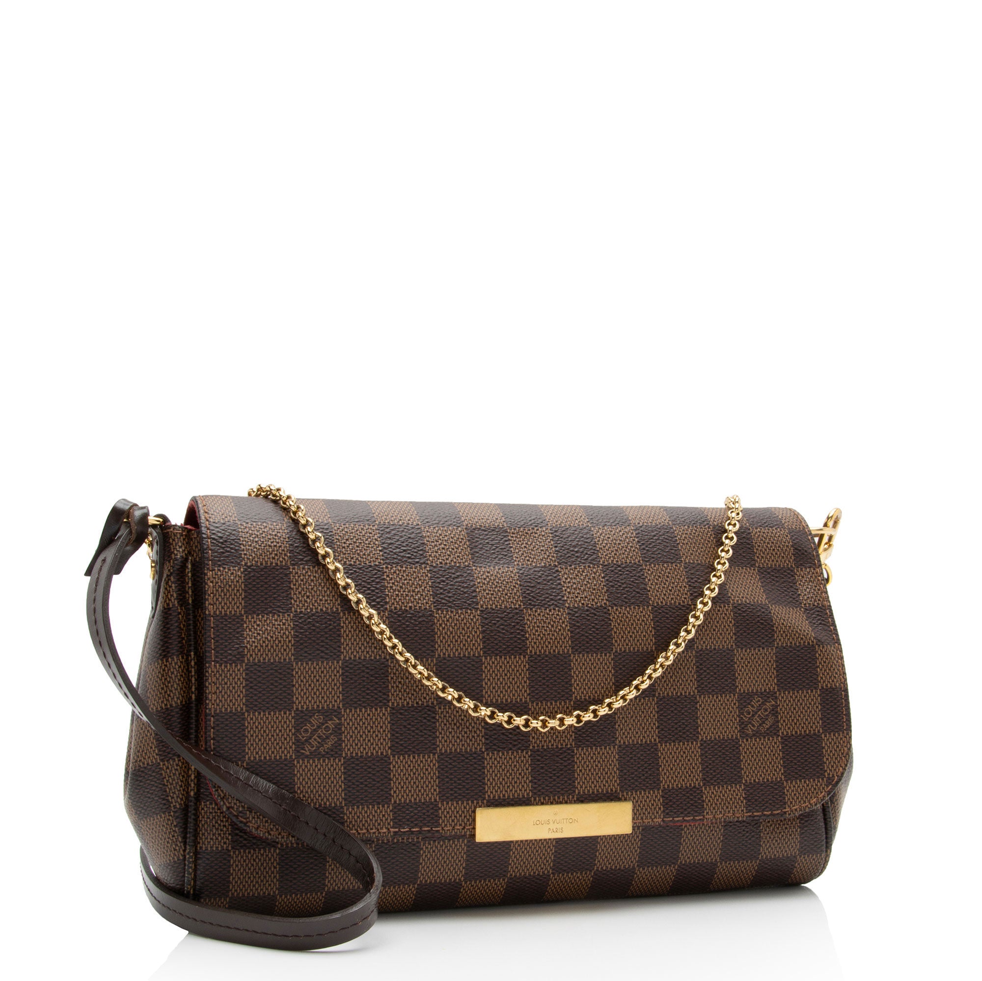 Louis Vuitton Damier Ebene Favorite MM Shoulder Bag (SHF-drGeqd)