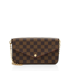 Louis Vuitton Felicie Pochette in Damier Azur Handbag - Authentic Pre-Owned Designer Handbags