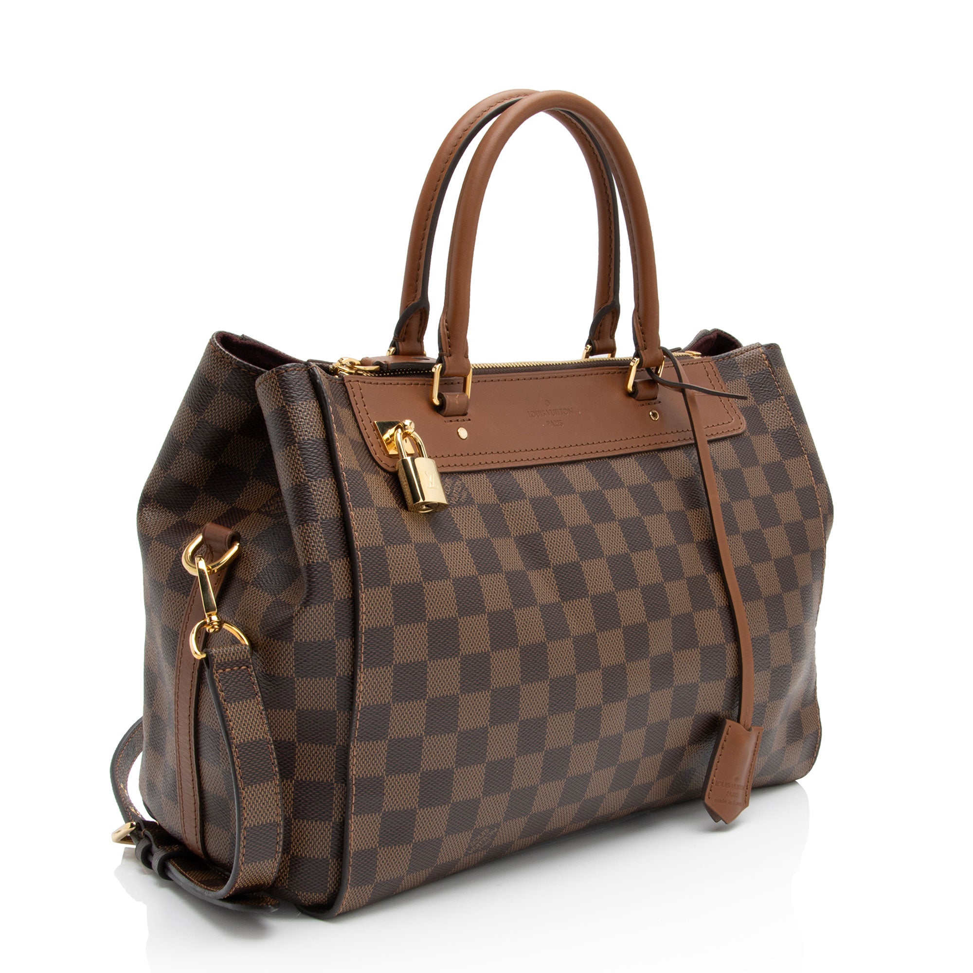 Louis Vuitton Damier Ebene Greenwich Satchel (SHF-hT7MVT)