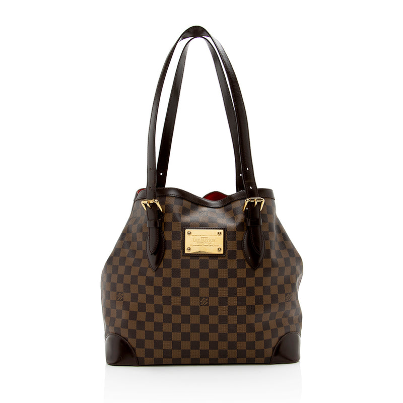 Louis Vuitton 2013 Pre-owned Damier Azur Hampstead PM Tote - White