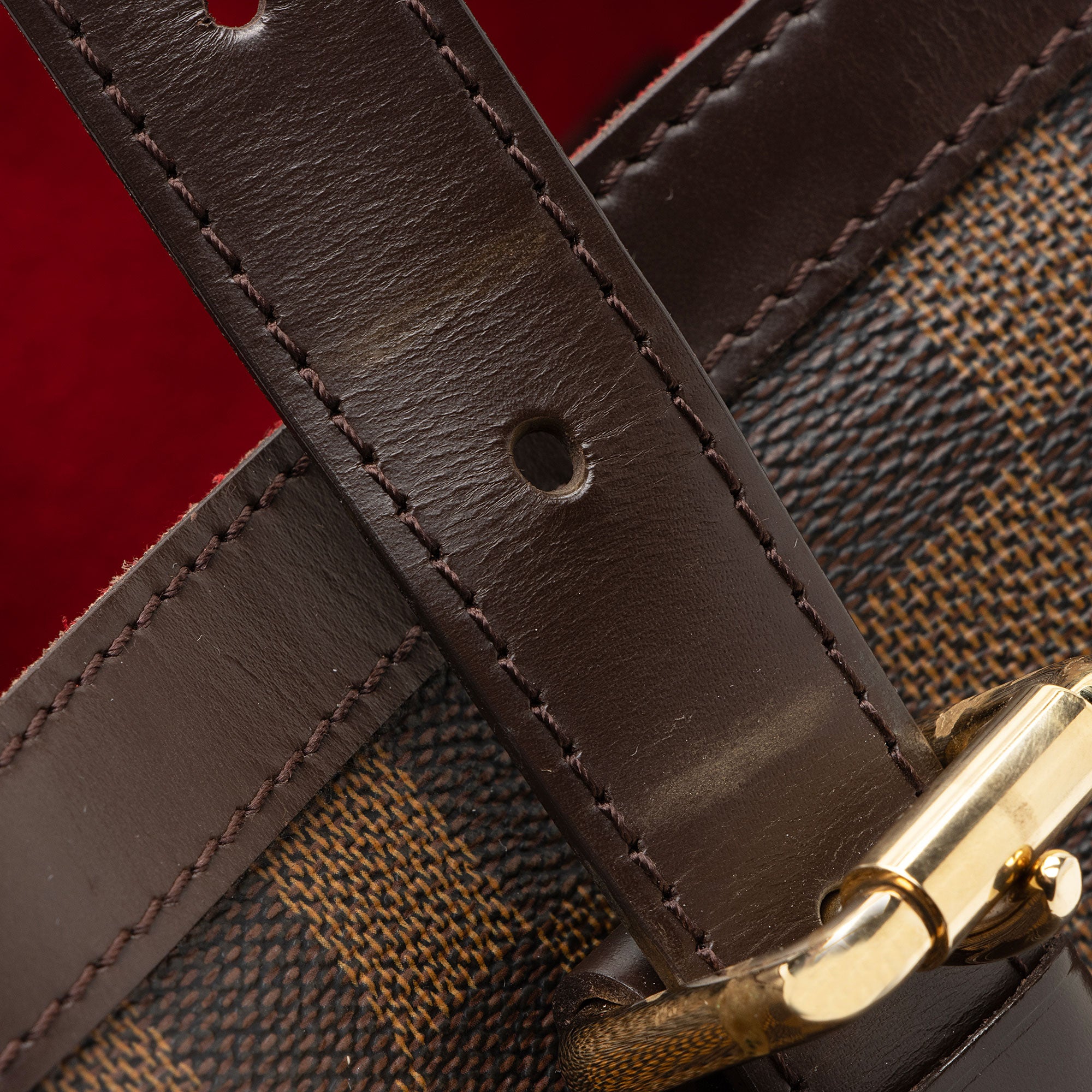 Louis Vuitton Damier Ebene Hampstead MM Tote (SHF-beZ8jV)