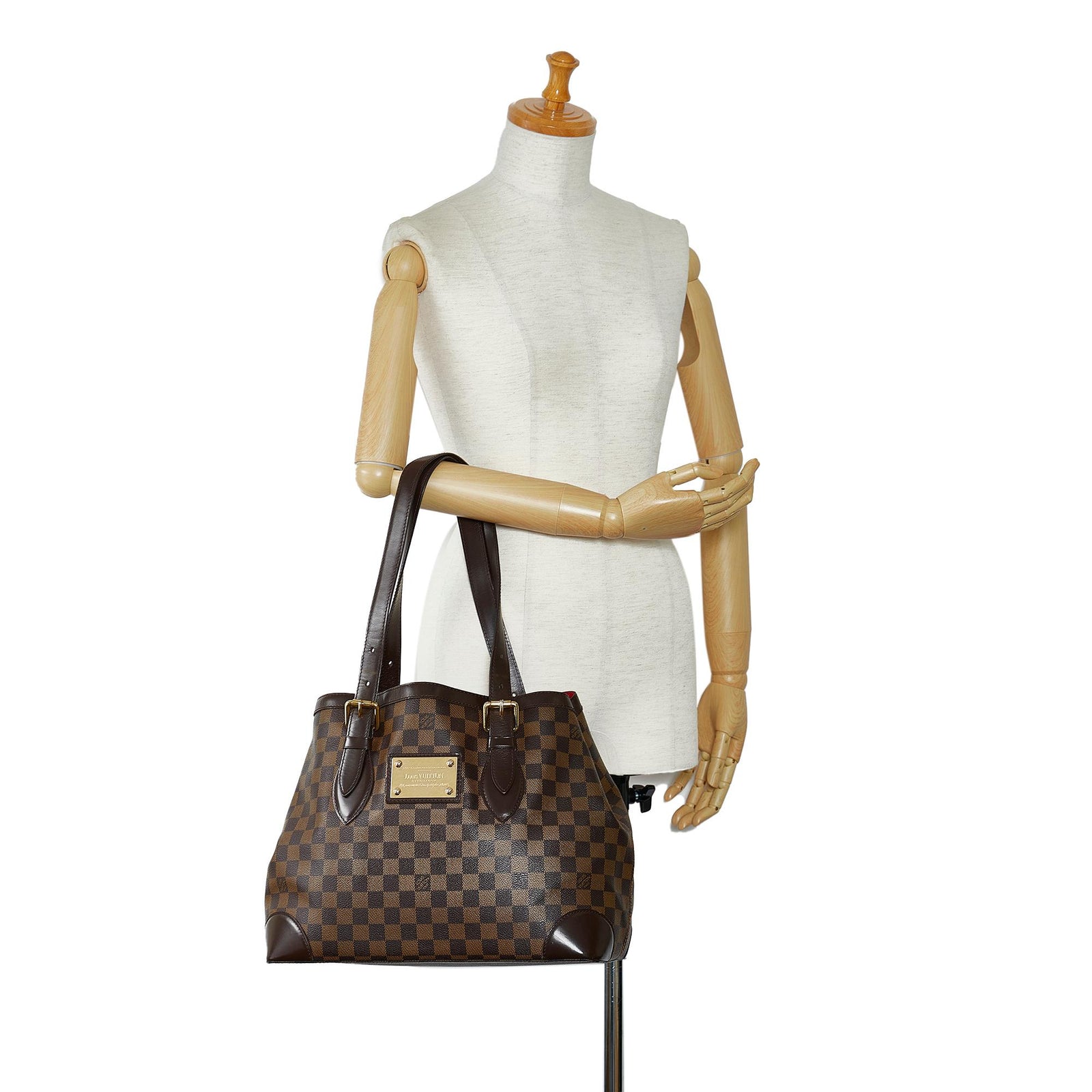 Louis Vuitton Damier Ebene Hampstead MM SHG HMjJrj LuxeDH