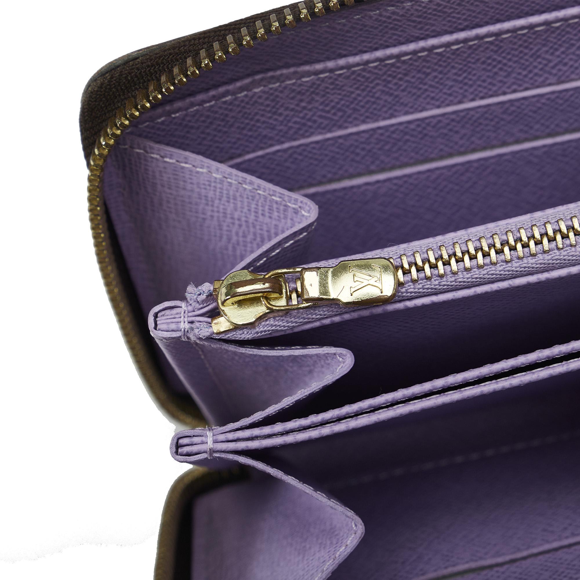 Louis Vuitton Damier Ebene Illustre Zippy Long Wallet (SHG-Ec08fF)