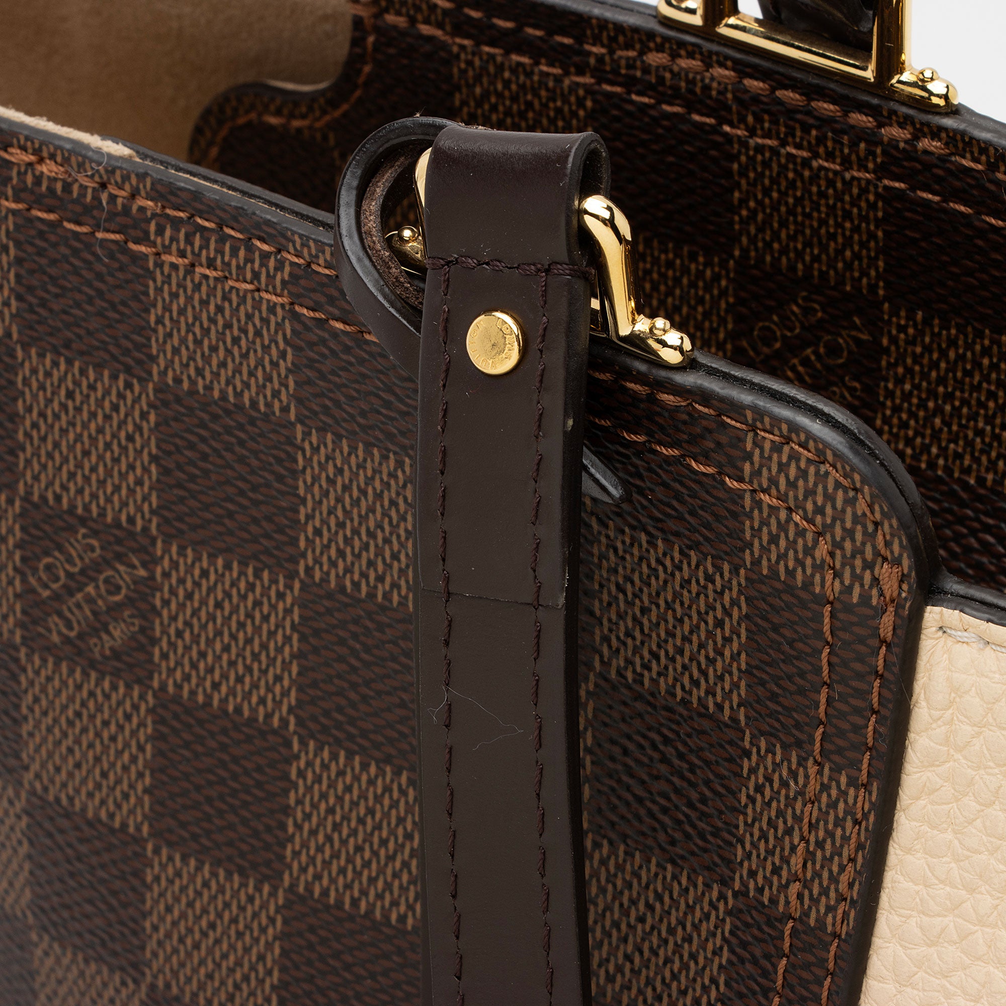 Louis Vuitton Damier Ebene Jersey Tote (SHF-njZMjN)