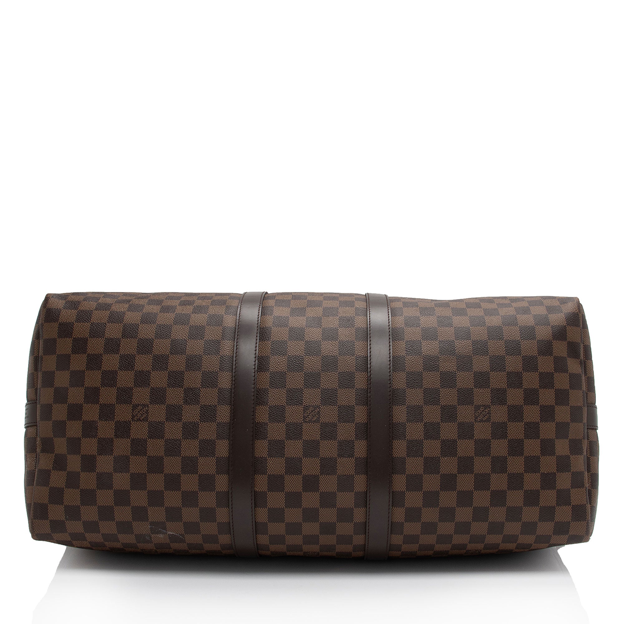 Louis Vuitton Damier Ebene Keepall Bandouliere 55 Duffle Bag (SHF-tEajPT)