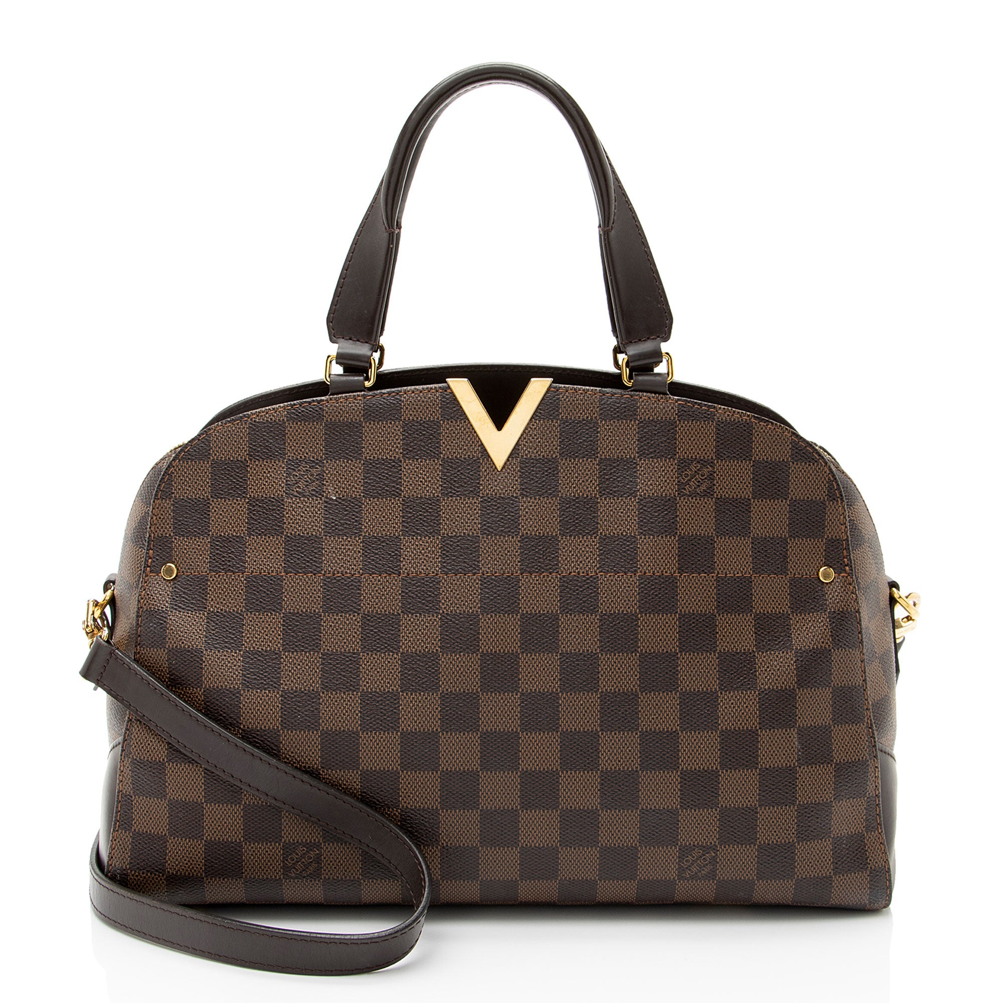 Louis Vuitton Damier Ebene Kensington Bowler Satchel