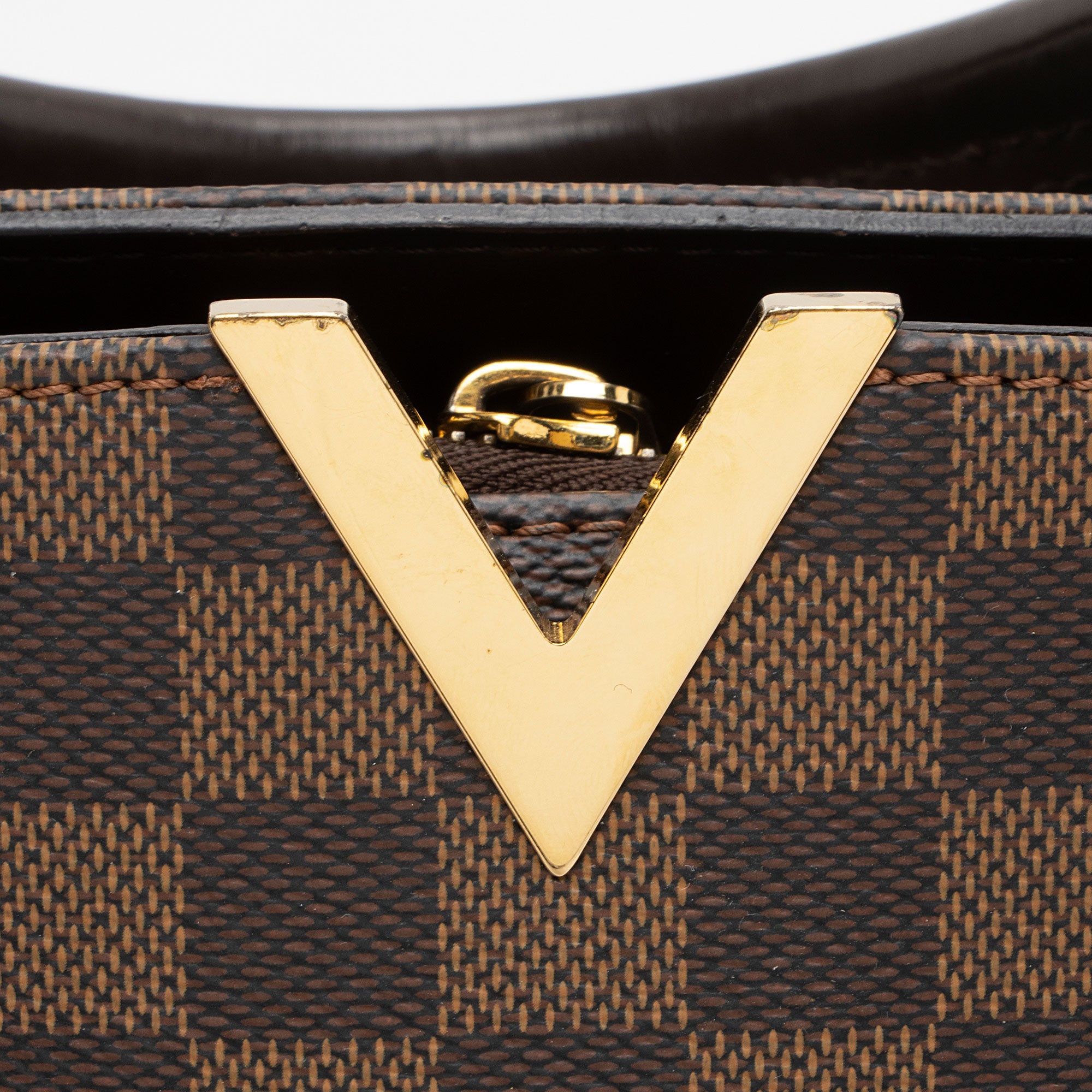 Louis Vuitton Damier Ebene Kensington Bowling Satchel (SHF-aBifAN)
