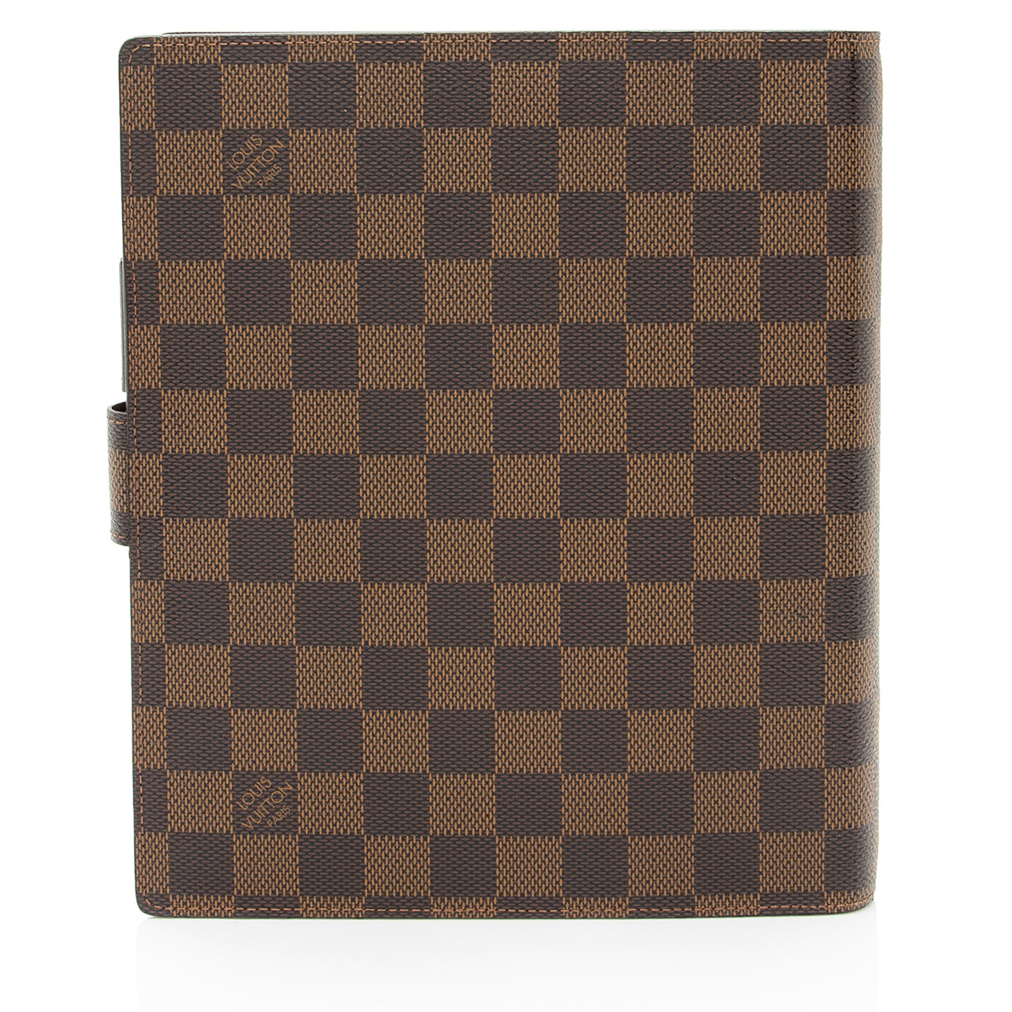 Louis Vuitton Damier Ebene Large Ring Agenda Cover (SHF-MCykrN)