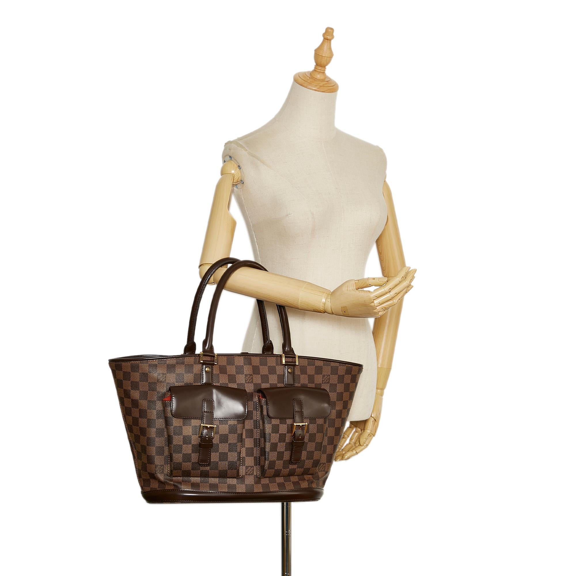 Louis Vuitton Damier Ebene Manosque GM (SHG-O9mb64)