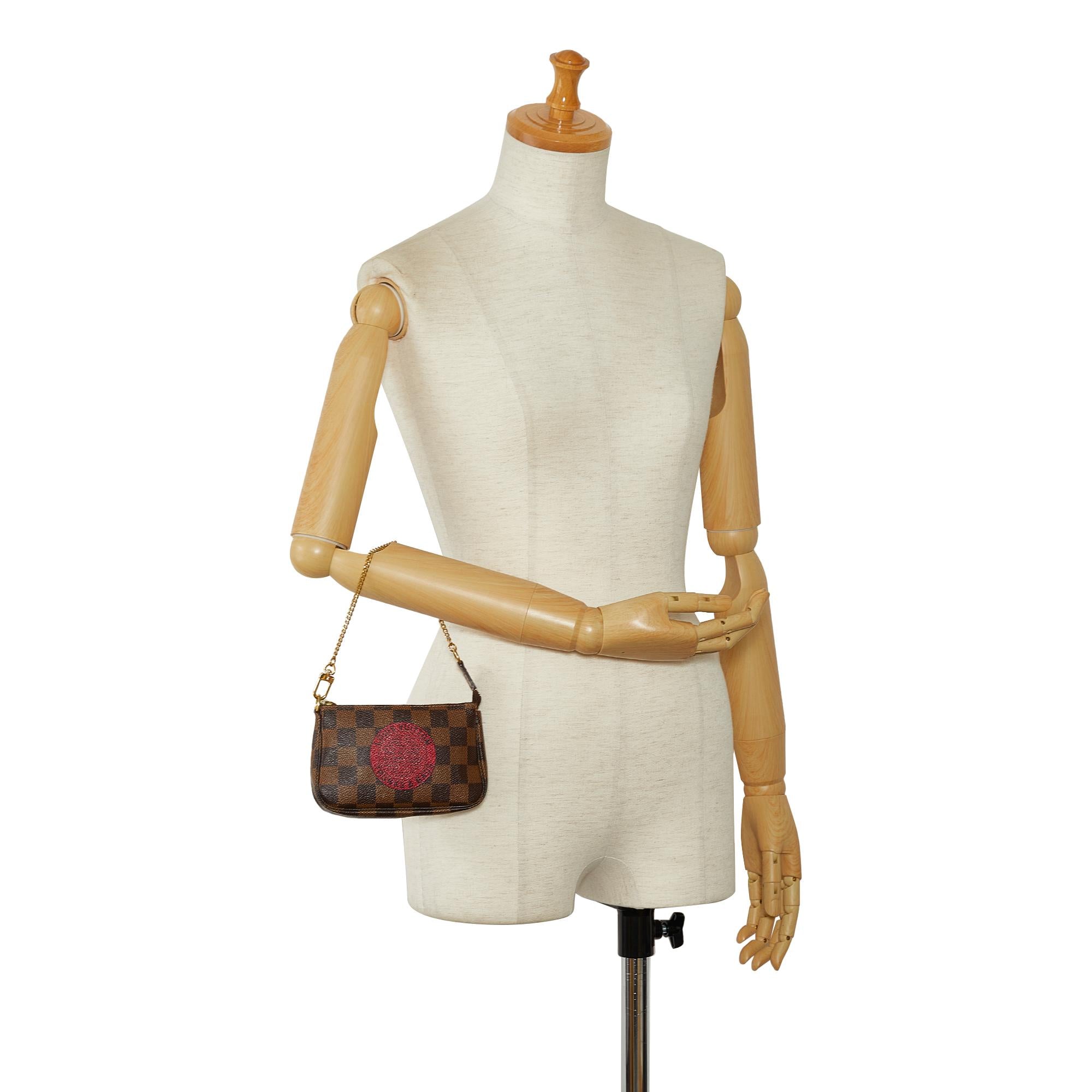 Louis Vuitton Damier Ebene Mini Pochette Accessoires TB (SHG-dU6F0B)