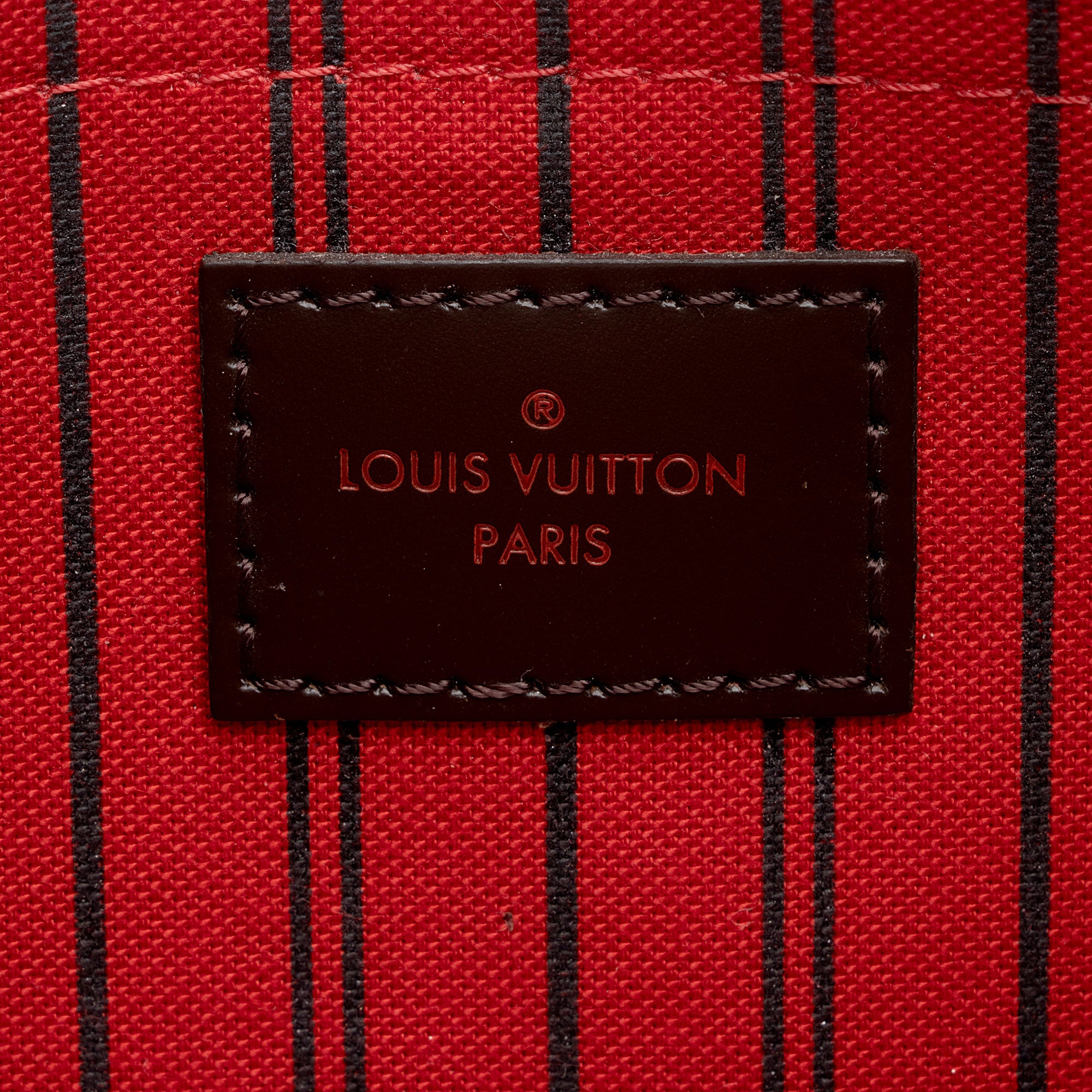 Louis Vuitton Damier Ebene Neverfull MM Pochette (SHF-z2h56K)