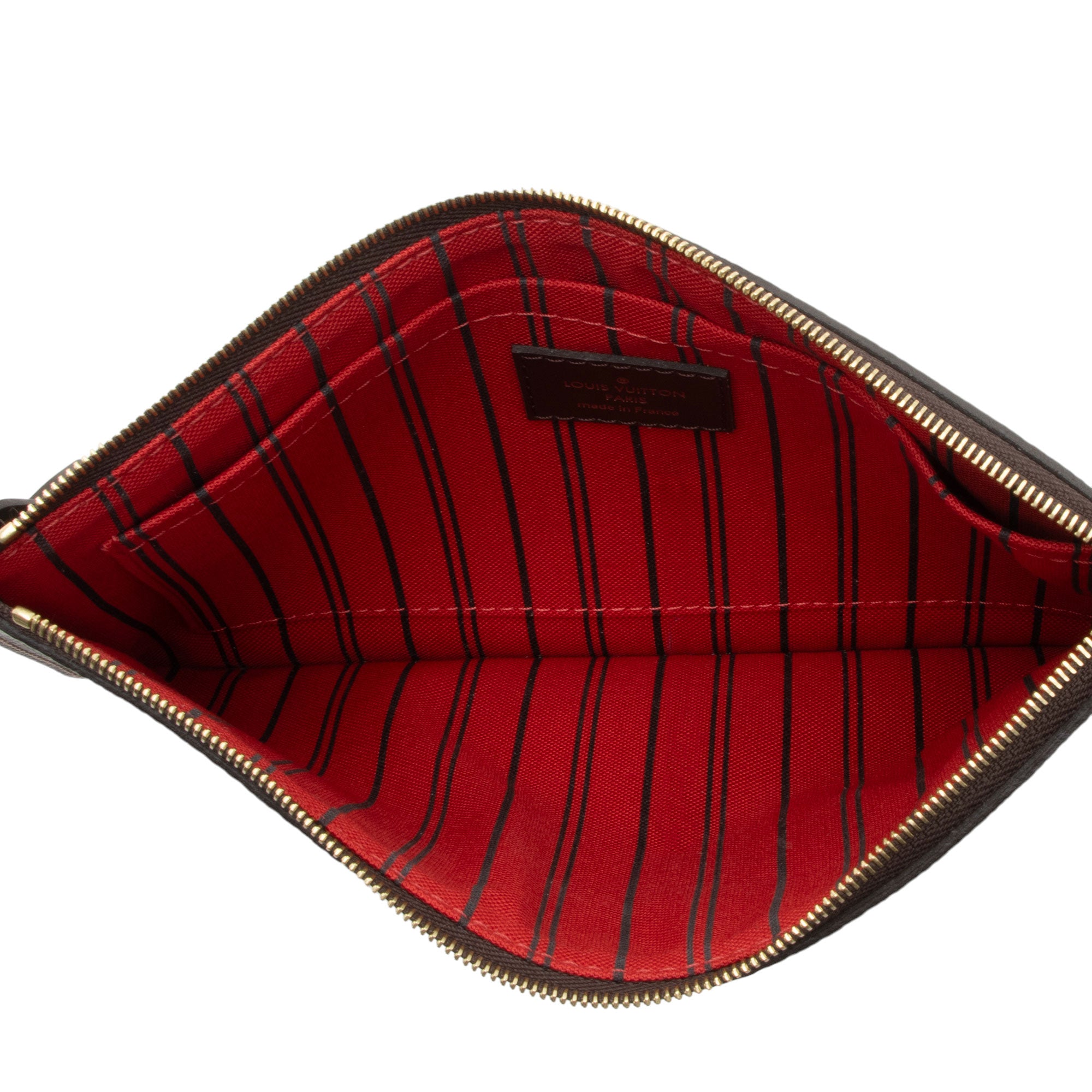 Louis Vuitton Damier Ebene Neverfull MM Pochette (SHF-JnJKpe)
