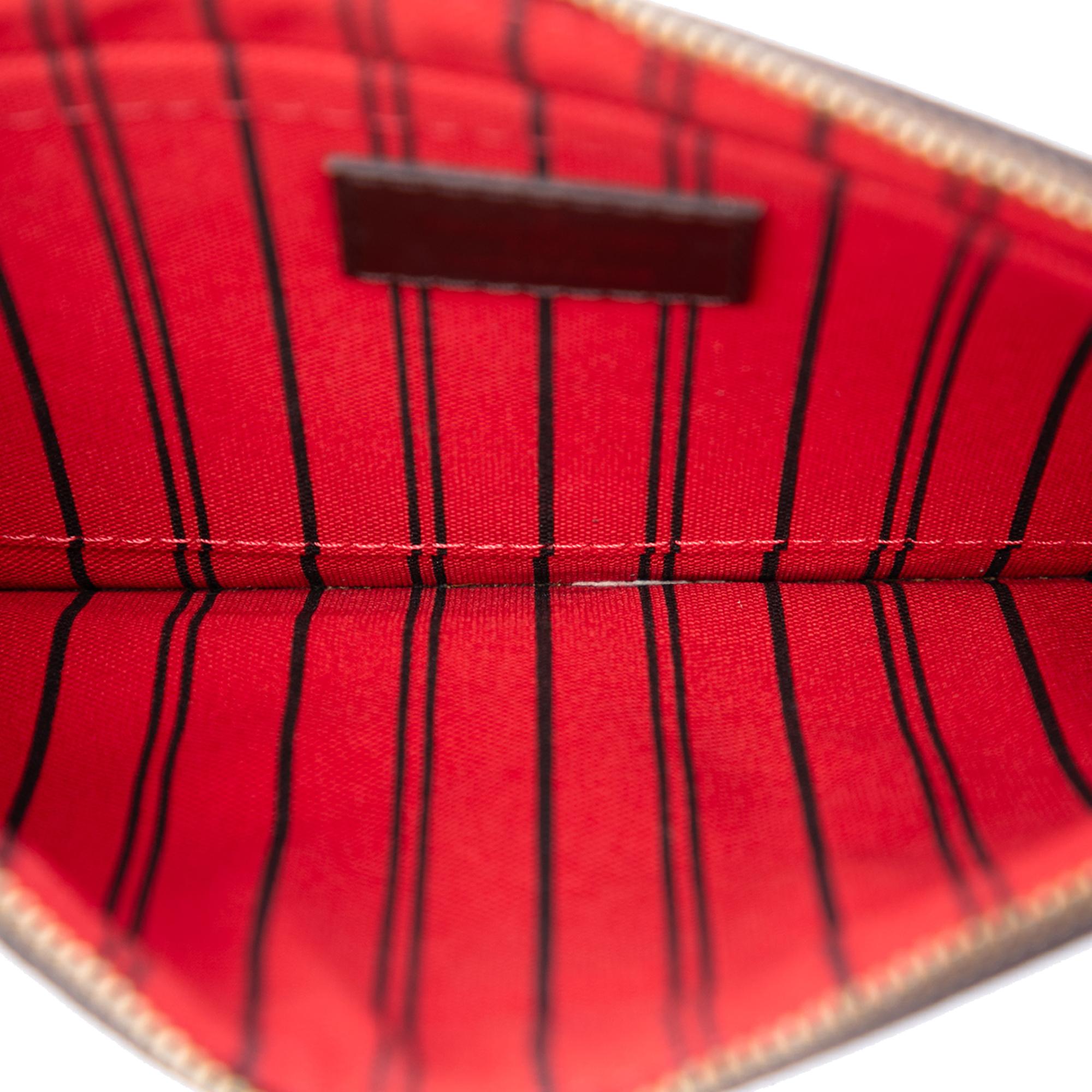 Louis Vuitton Damier Ebene Neverfull MM Pouch