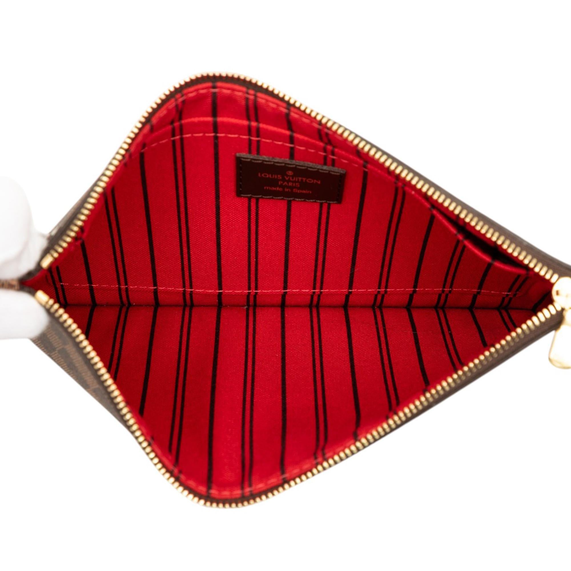 Louis Vuitton Damier Ebene Neverfull MM Pouch