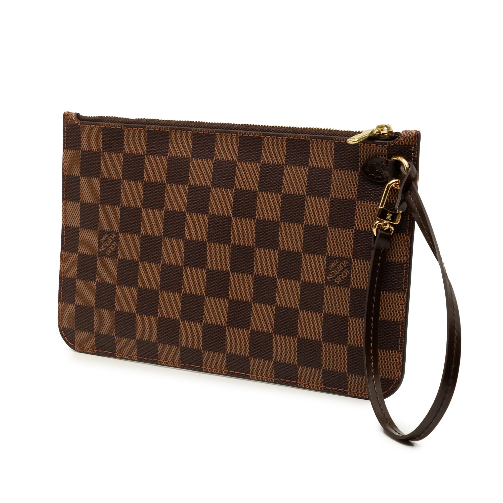 Louis Vuitton Damier Ebene Neverfull MM Pouch