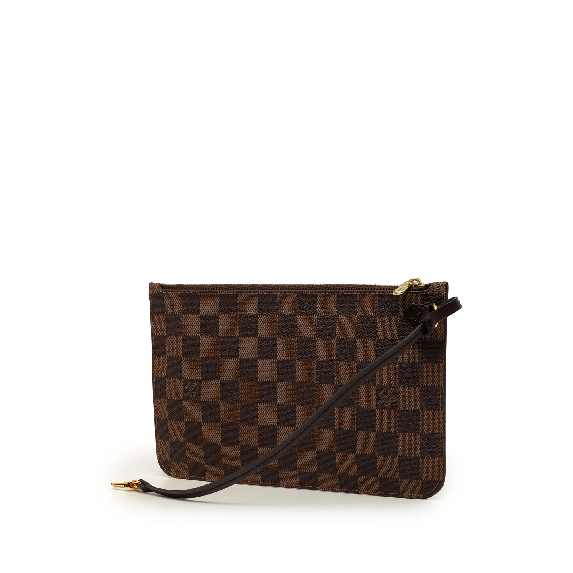 Louis Vuitton Damier Ebene Neverfull MM Pouch