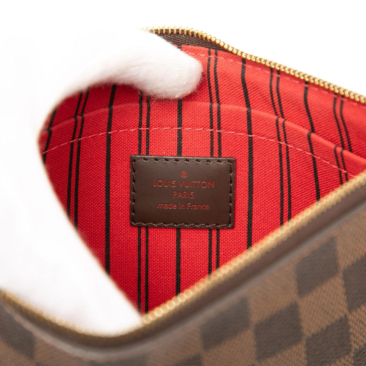 Louis Vuitton Damier Ebene Neverfull MM Pouch