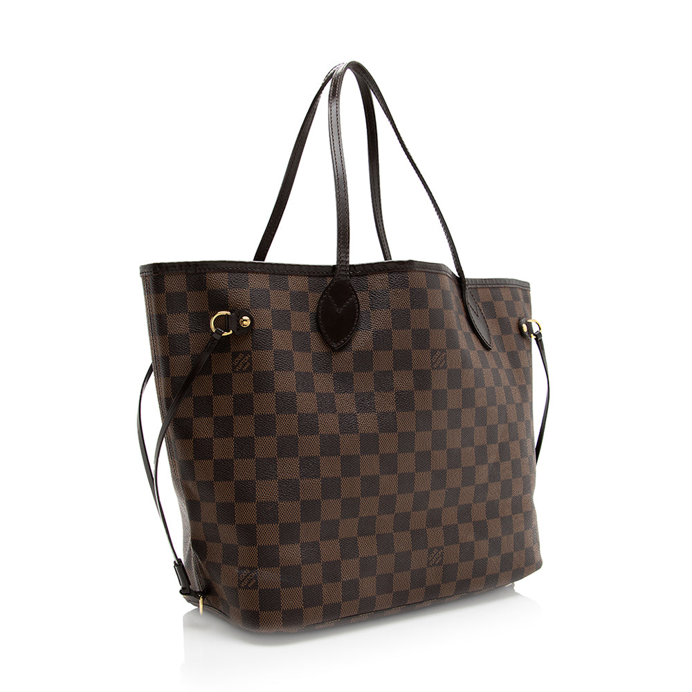 Louis Vuitton Damier Ebene Neverfull MM Tote
