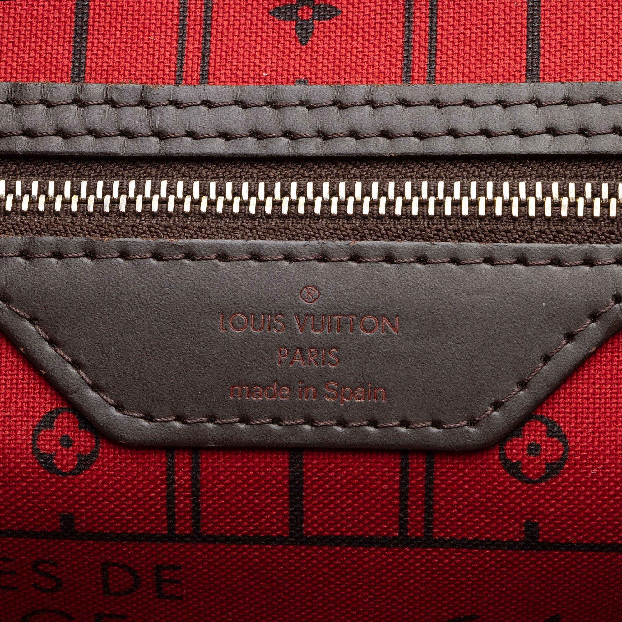 Louis Vuitton Damier Ebene Neverfull MM Tote (SHF-r1UbeE)