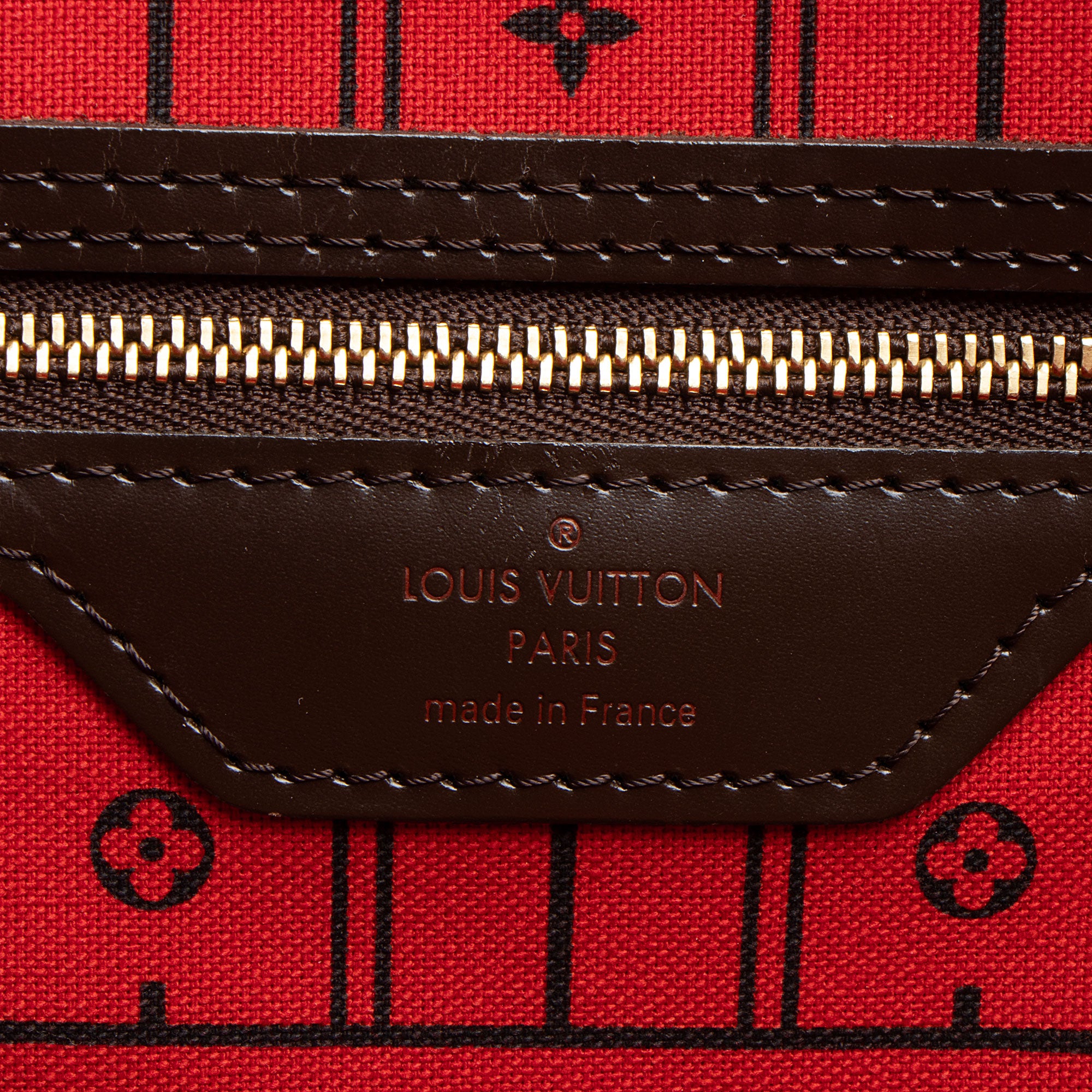 Louis Vuitton Damier Ebene Neverfull MM Tote
