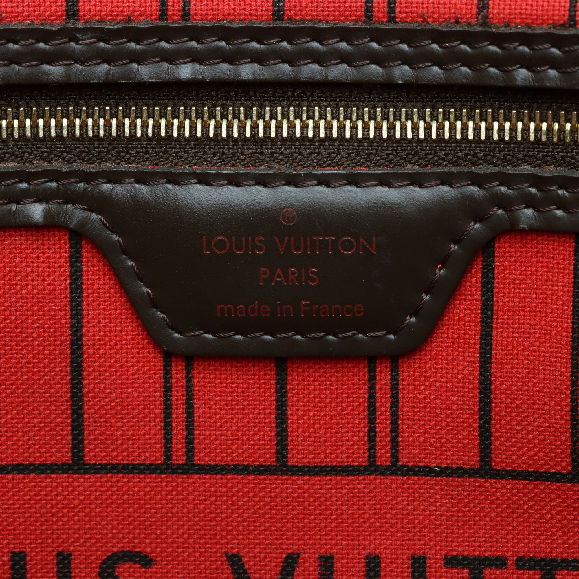 Louis Vuitton Damier Ebene Neverfull MM Tote