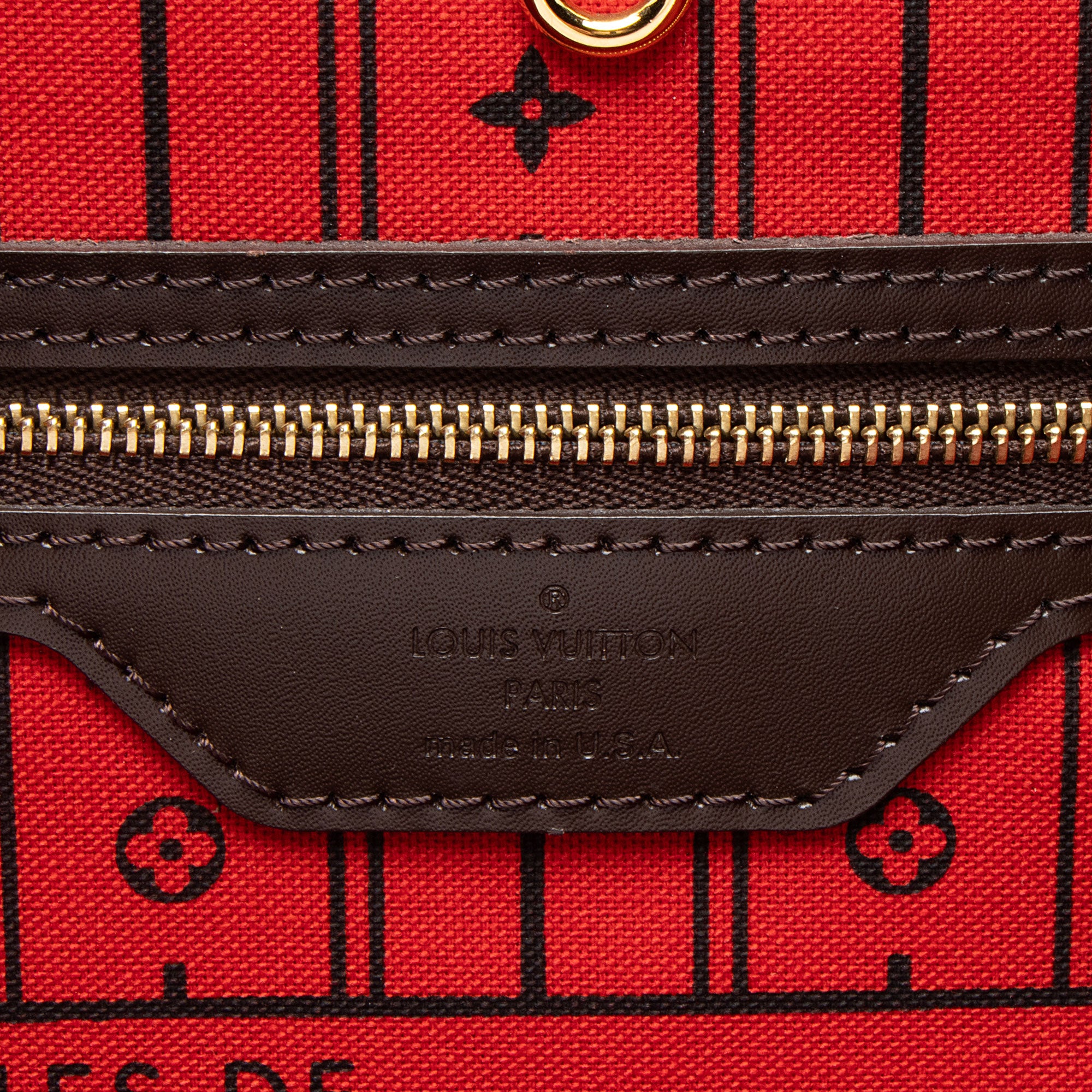 Louis Vuitton Damier Ebene Neverfull MM Tote