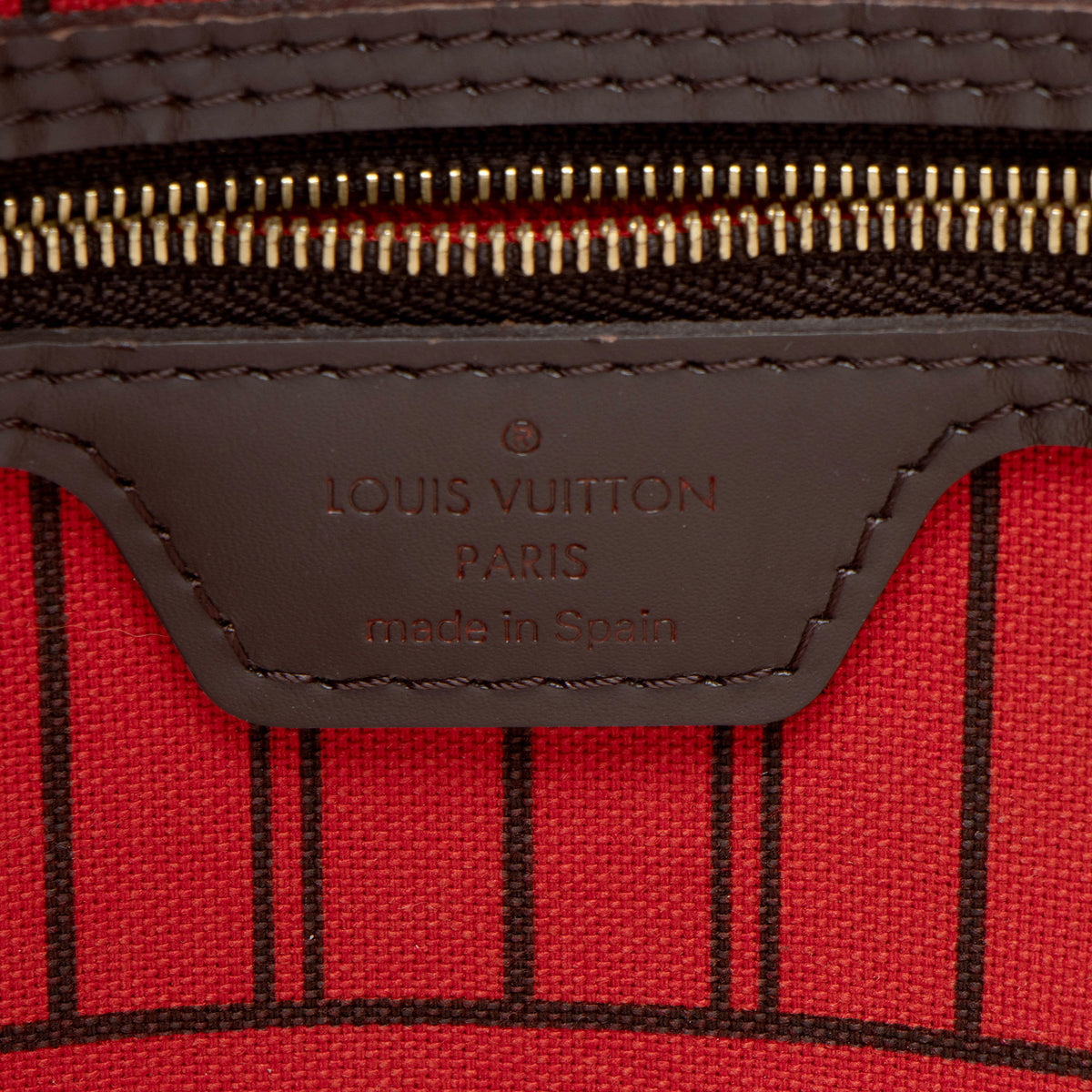 Louis Vuitton Damier Ebene Neverfull MM Tote