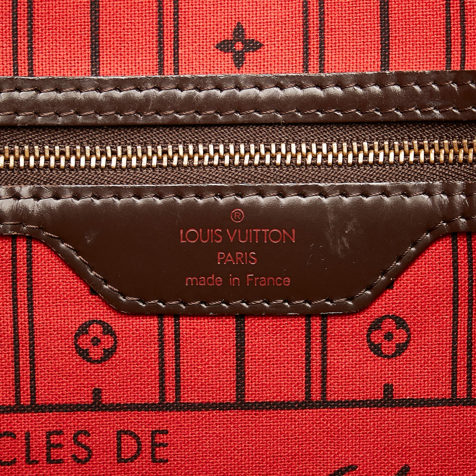 Louis Vuitton Damier Ebene Neverfull MM (SHG-DxxhfJ)