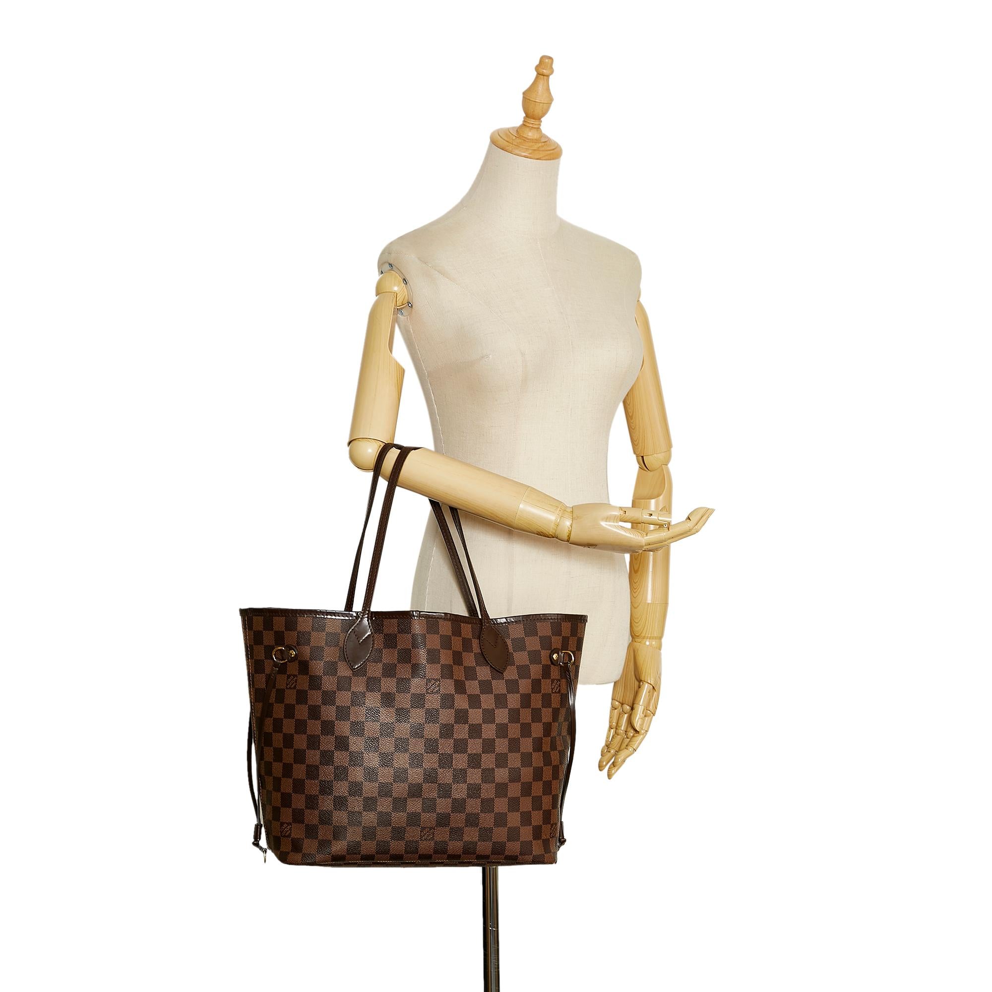 Louis Vuitton Damier Ebene Neverfull MM (SHG-DxxhfJ)