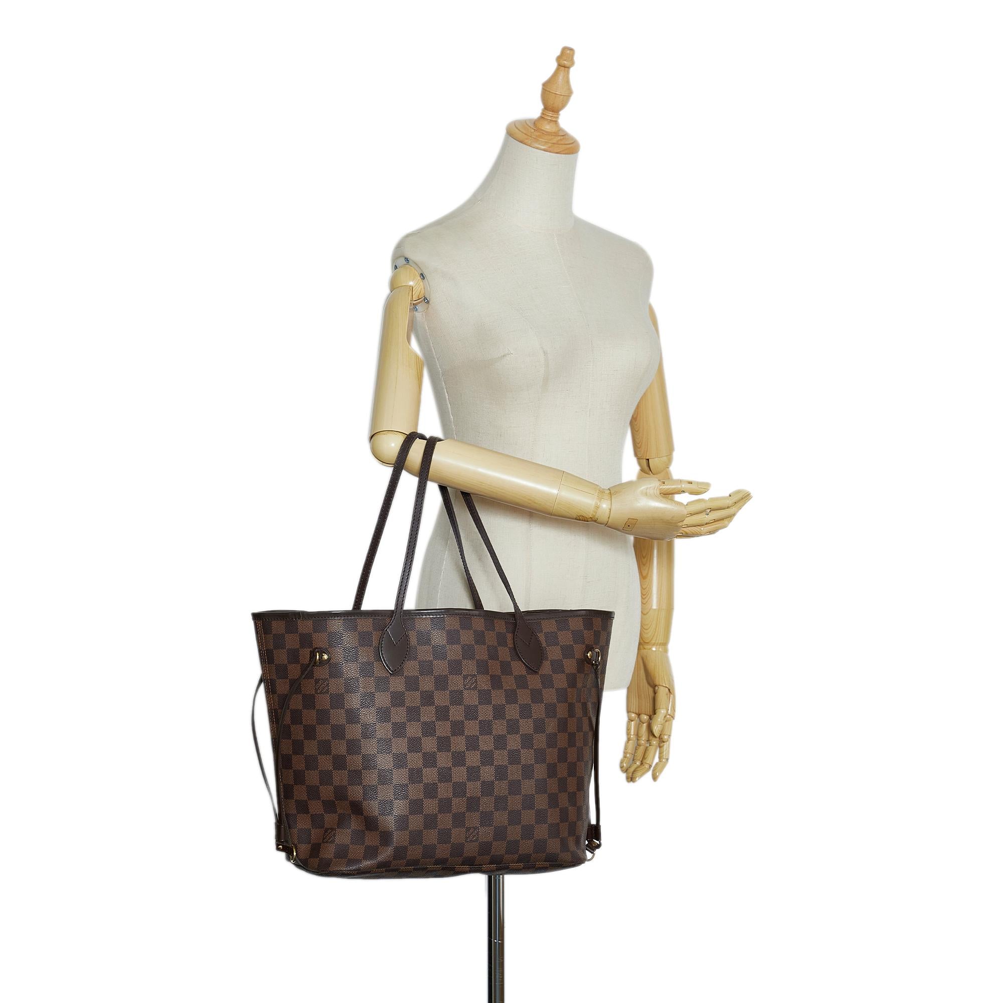 Louis Vuitton Damier Ebene Neverfull MM (SHG-XBh7tv)