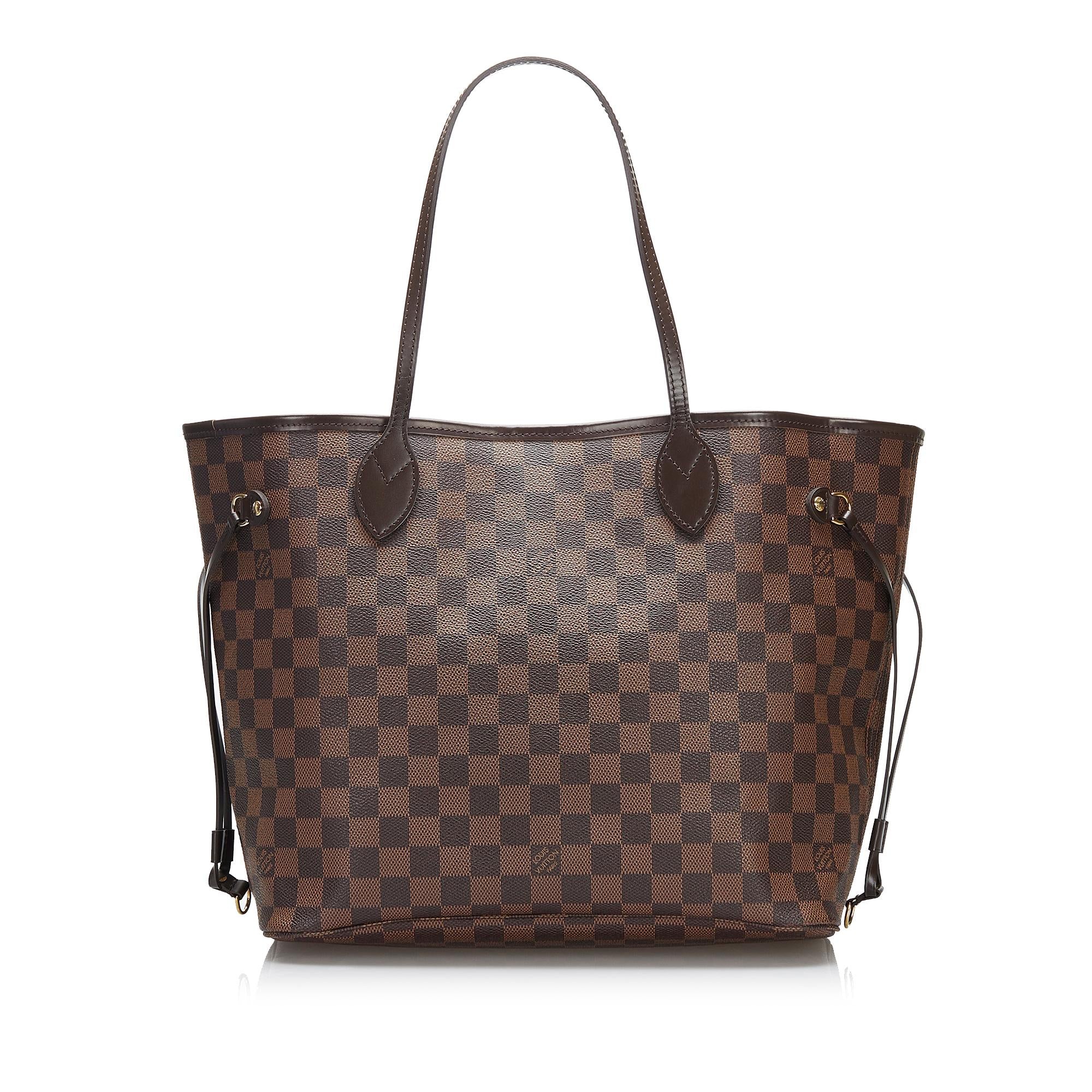 Louis Vuitton Damier Ebene Neverfull MM (SHG-8rSnWv)